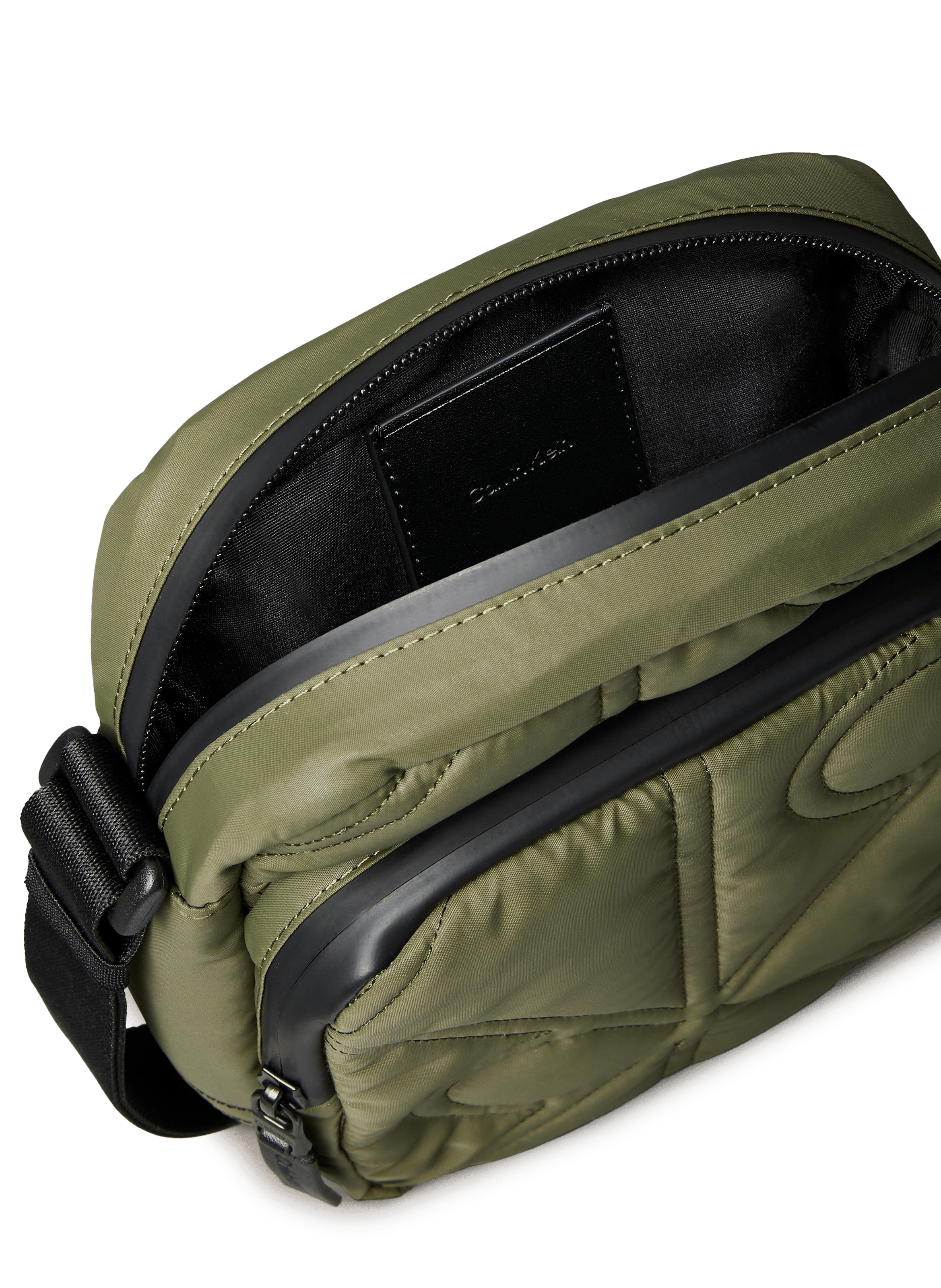 Sac matelassé zippé CALVIN KLEIN Beige