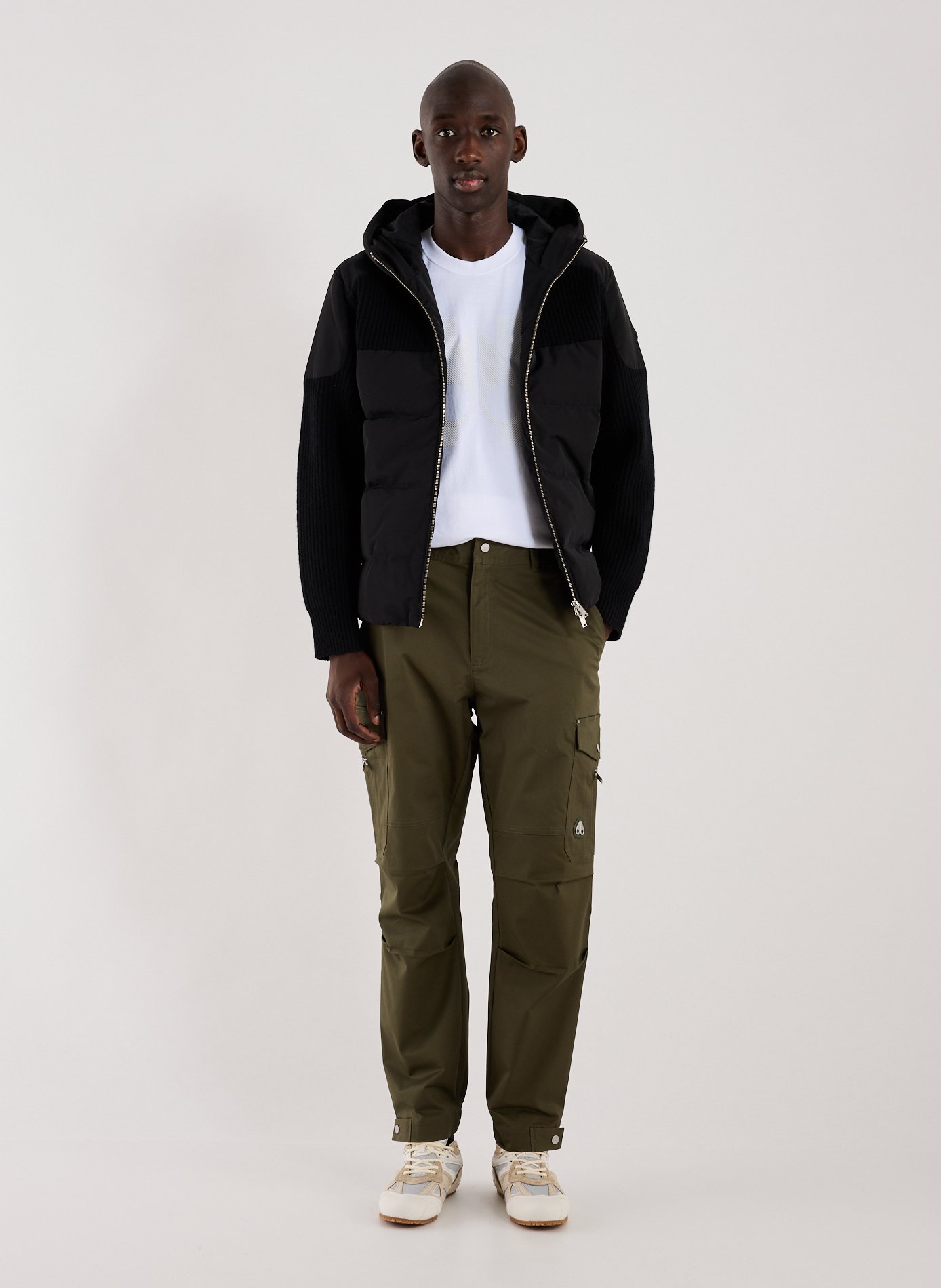 Cotton blend cargo pants MOOSE KNUCKLES Green