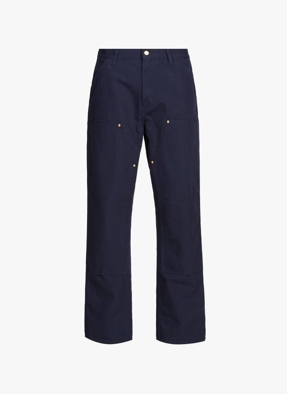 Solid straight cotton pants | Blue by CARHARTT WIP Solid straight cotton pants Blue