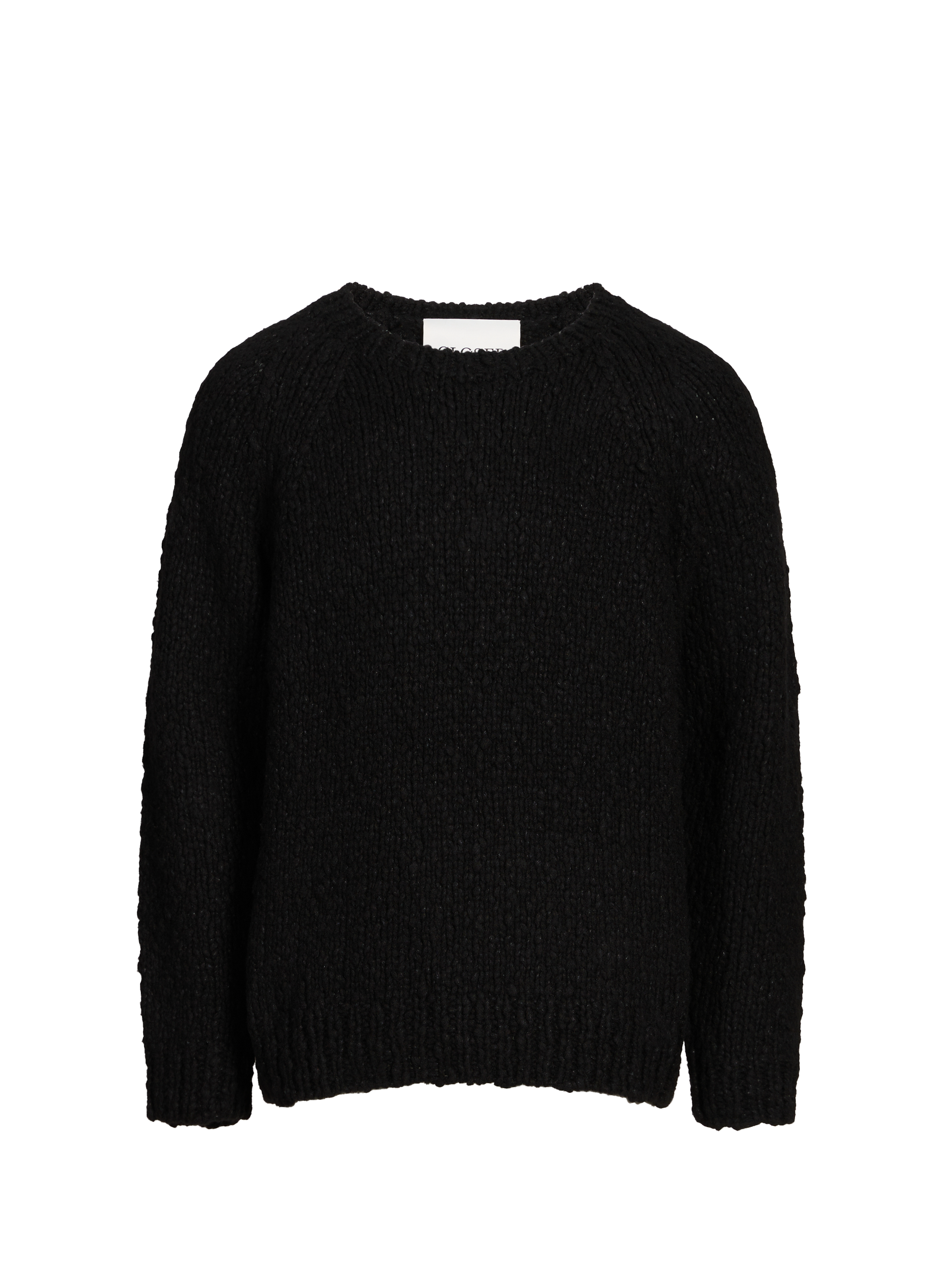 Pull col rond en laine mélangée CLOSED Noir