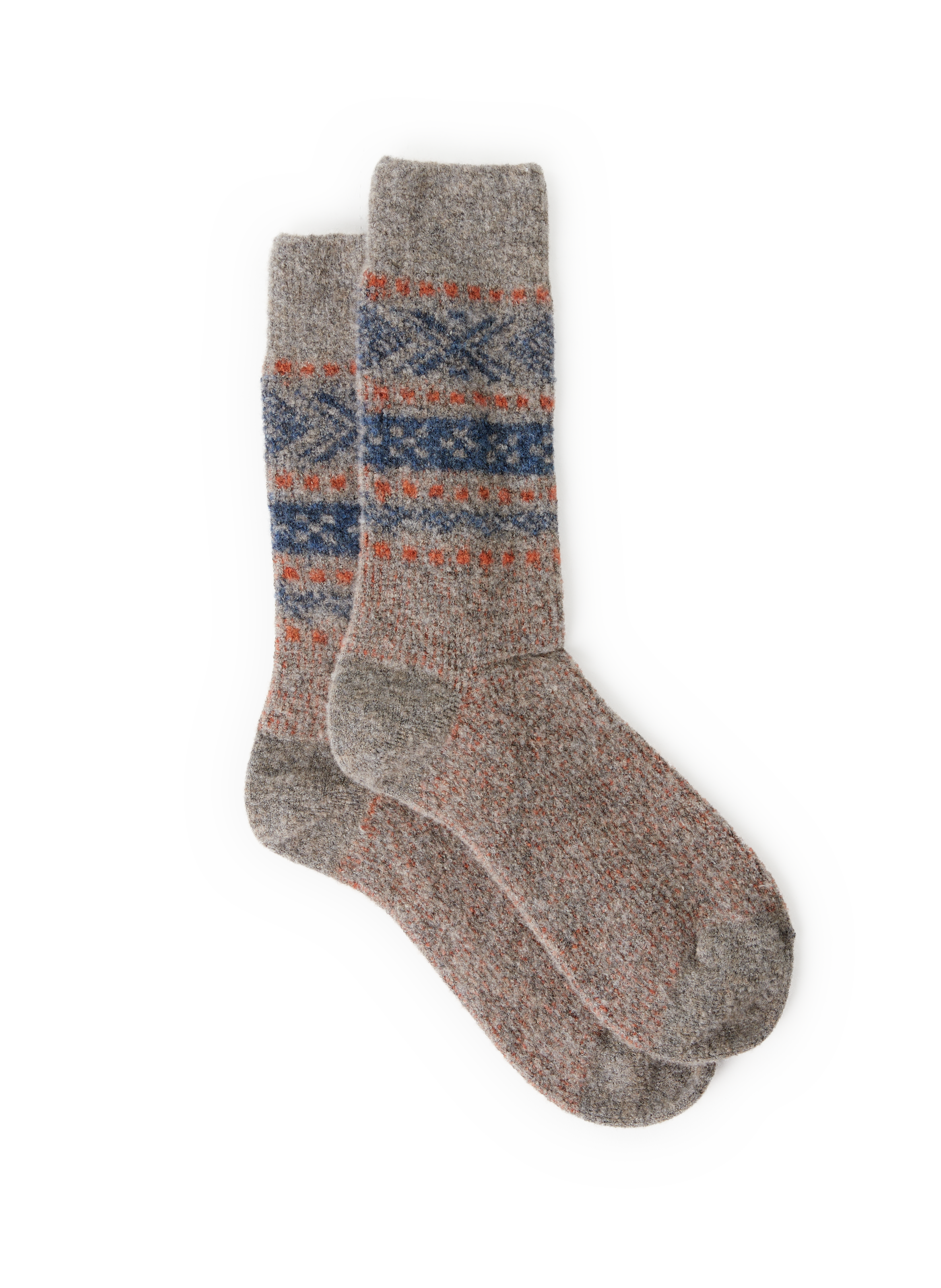 DORÉ DORÉ Mid-high socks in fleece wool Beige