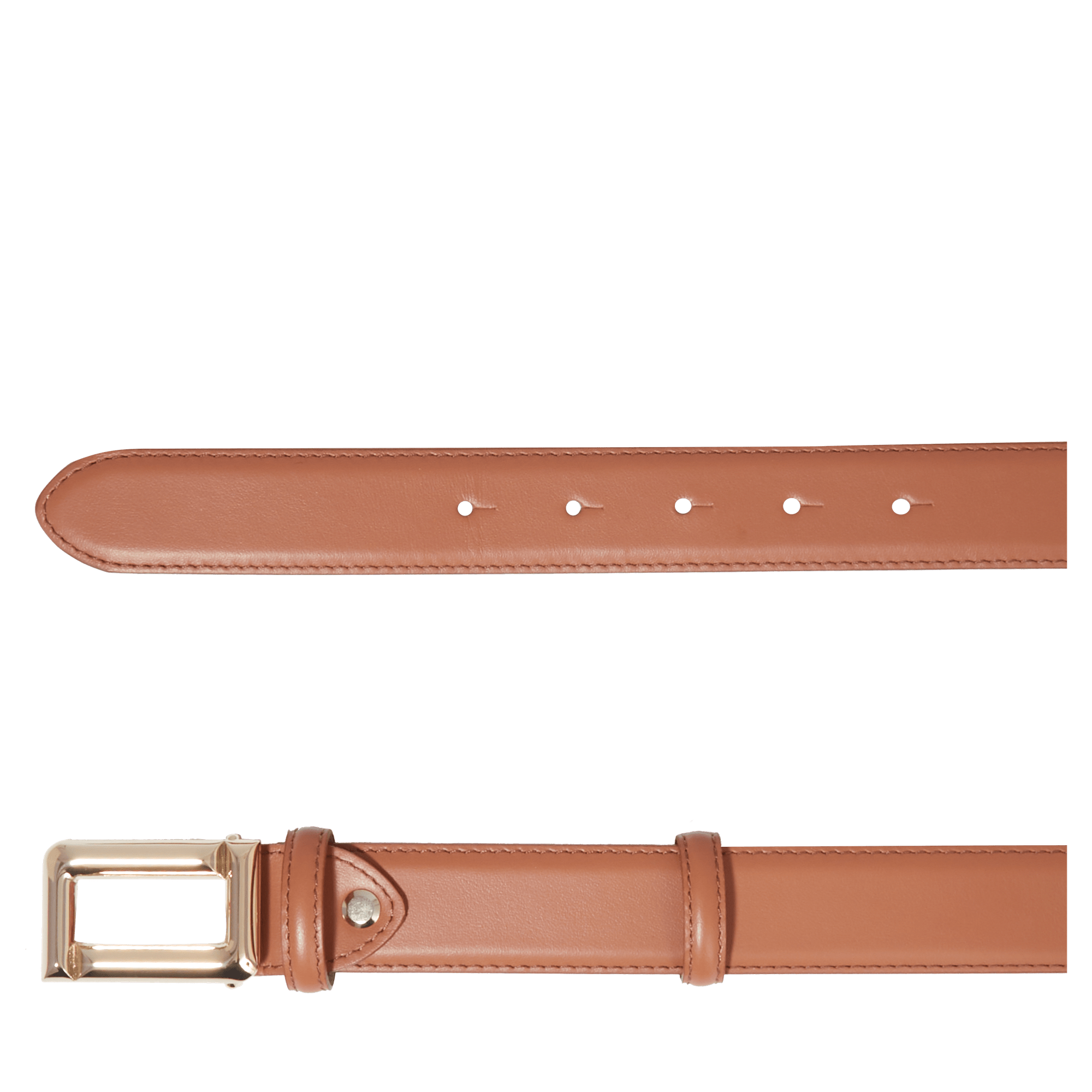 Ceinture 30mm ardillon réversible angèle de lancel en cuir LANCEL Marron