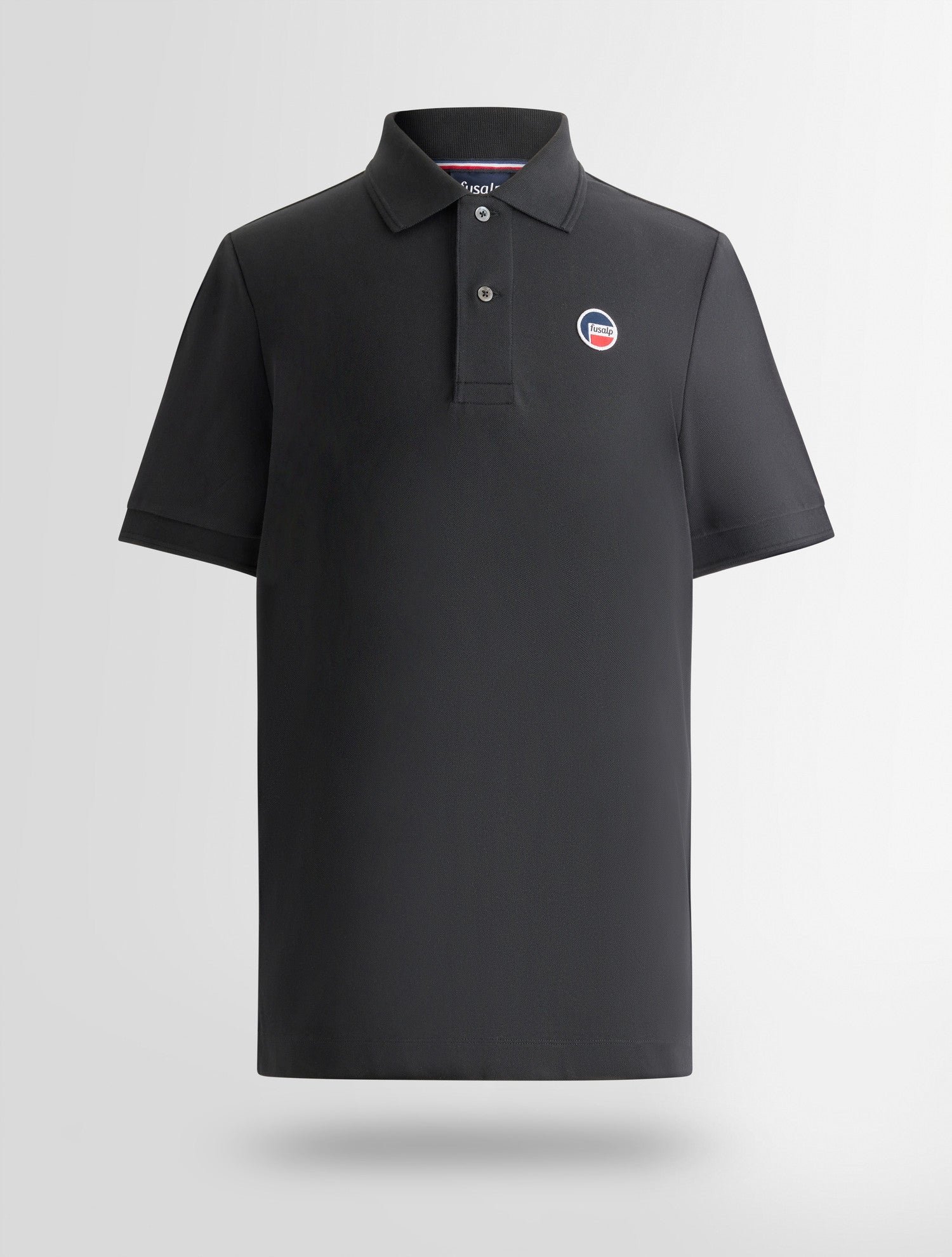 Polo manches courtes elbin col polo coupe ajustée FUSALP Noir