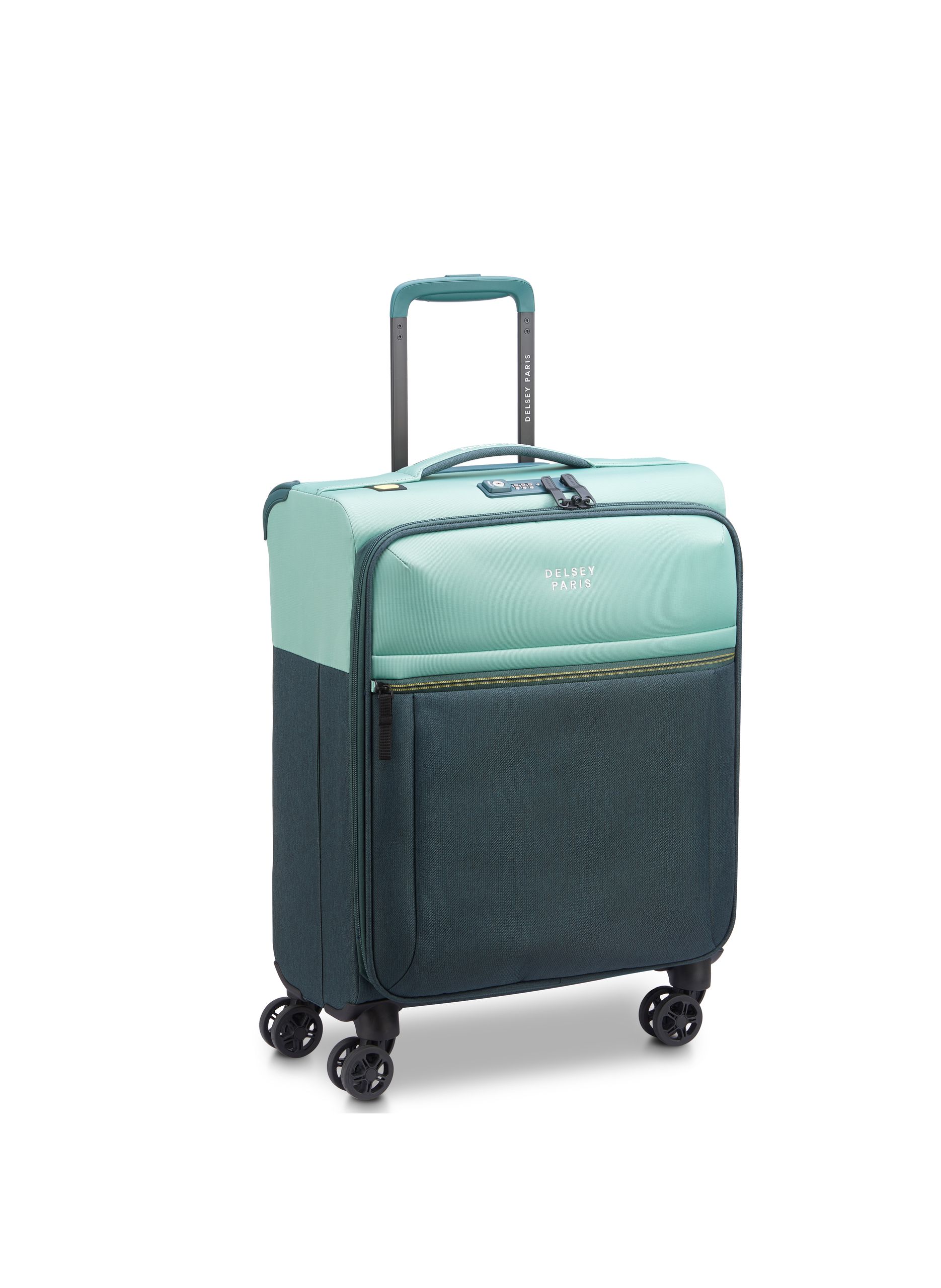 Valise cabine souple taille s - brochant 3 DELSEY PARIS Vert