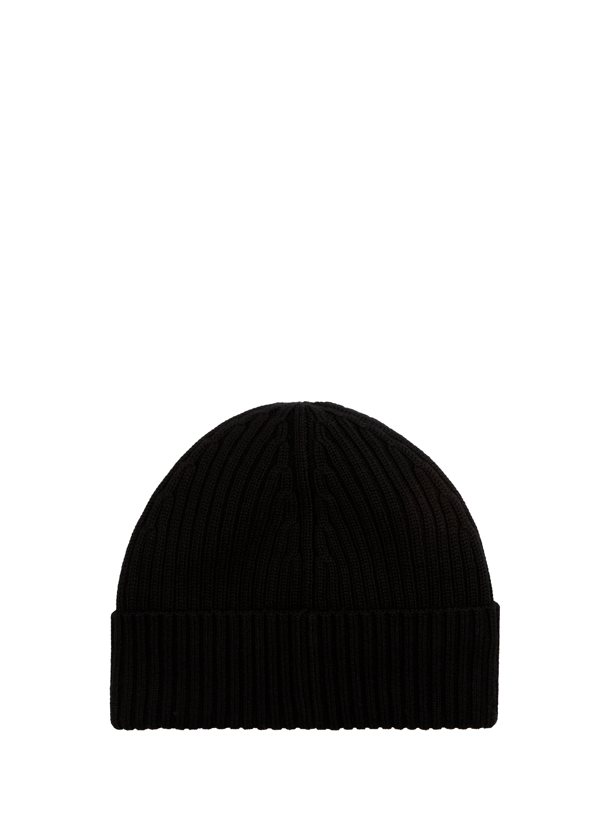 Ribbed wool beanie TOMMY HILFIGER Black