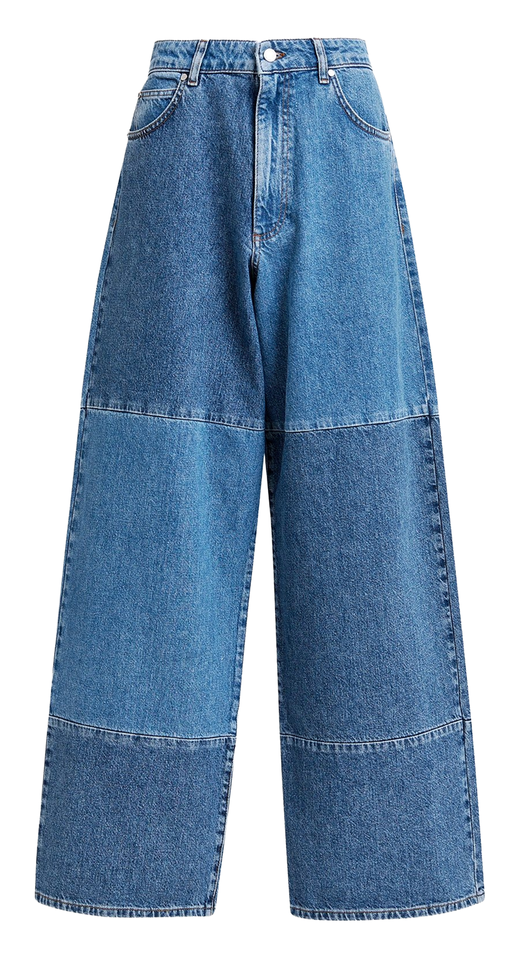 Jean large en coton bio et coton recyclé jee ESSENTIEL ANTWERP Bleu