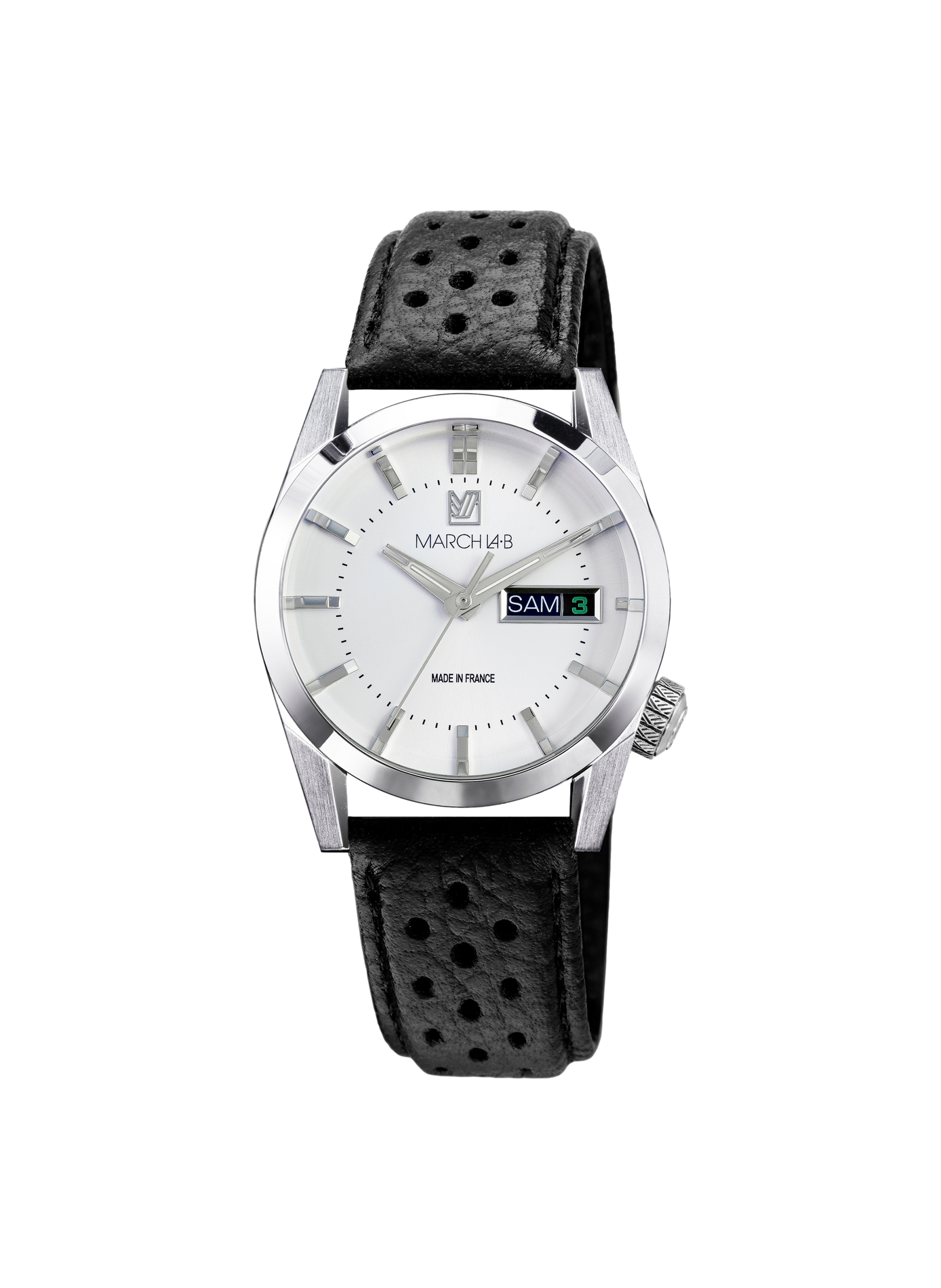 Montre quartz en acier MARCH LAB Blanc