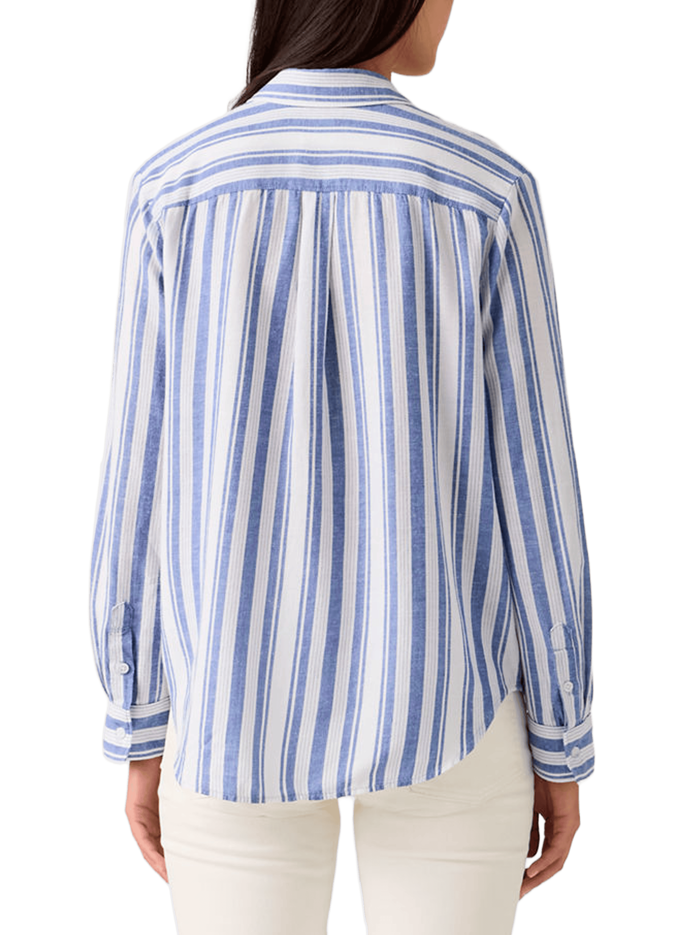 Chemise droite rayée à col ouvert LEVI'S Bleu