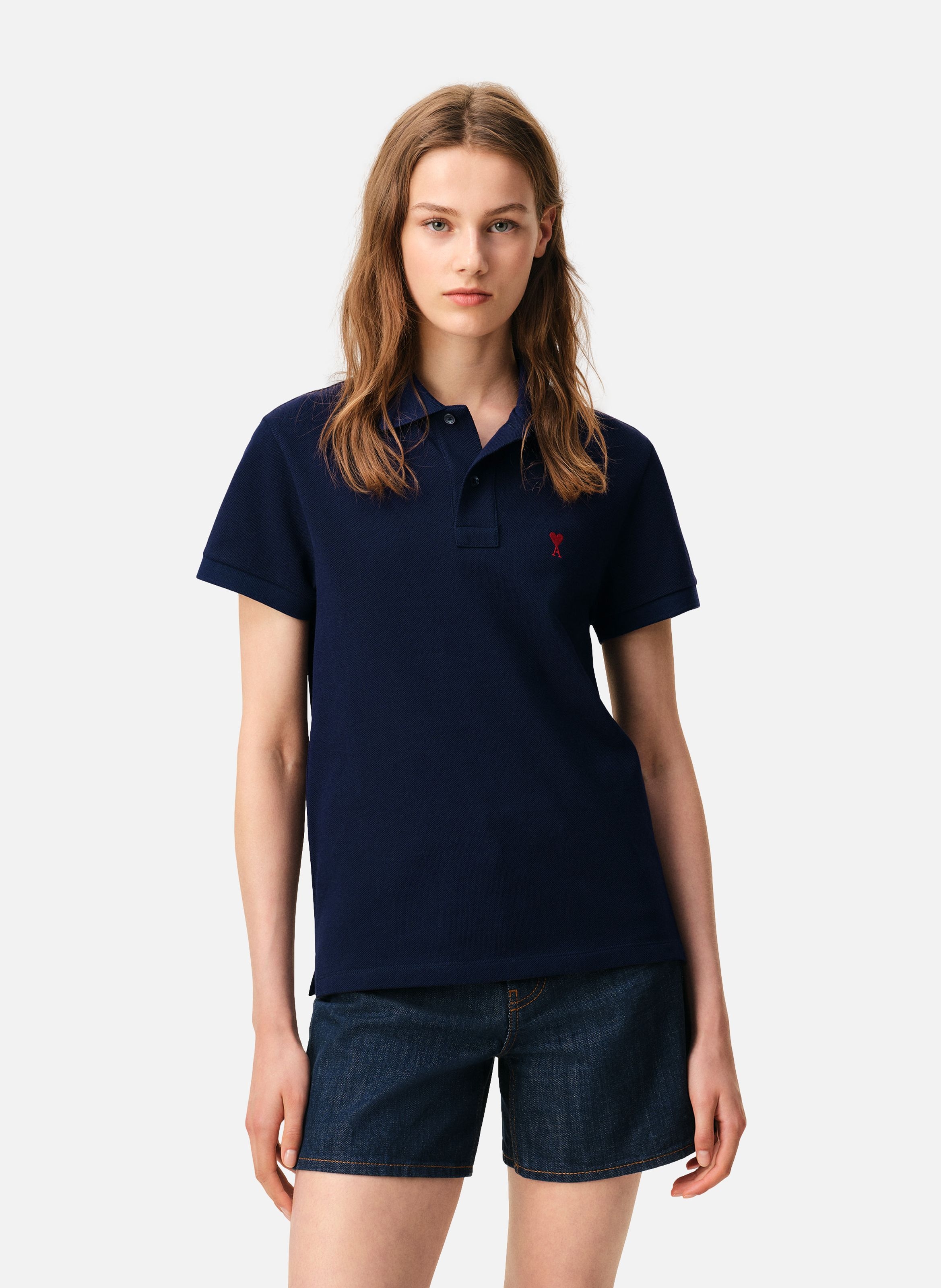 Polo Ami de Coeur unisexe AMI PARIS Bleu