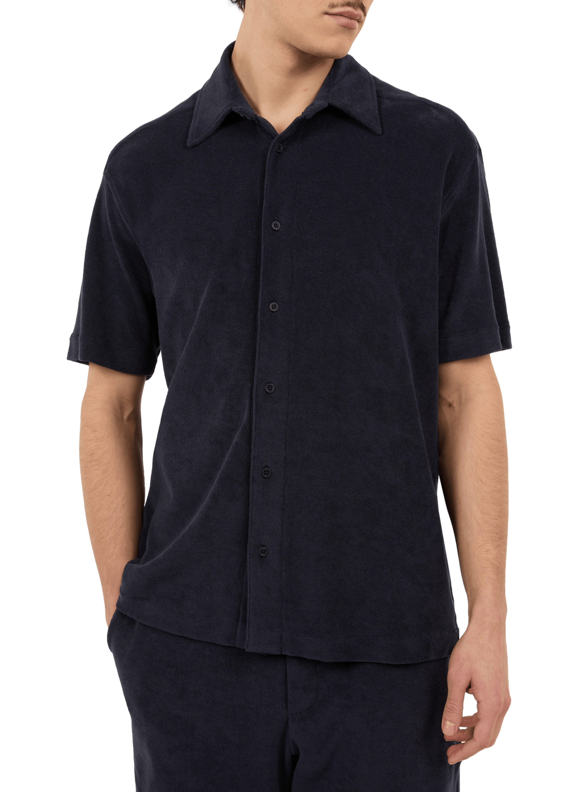 Cotton terry shirt SAISON 1865 Blue