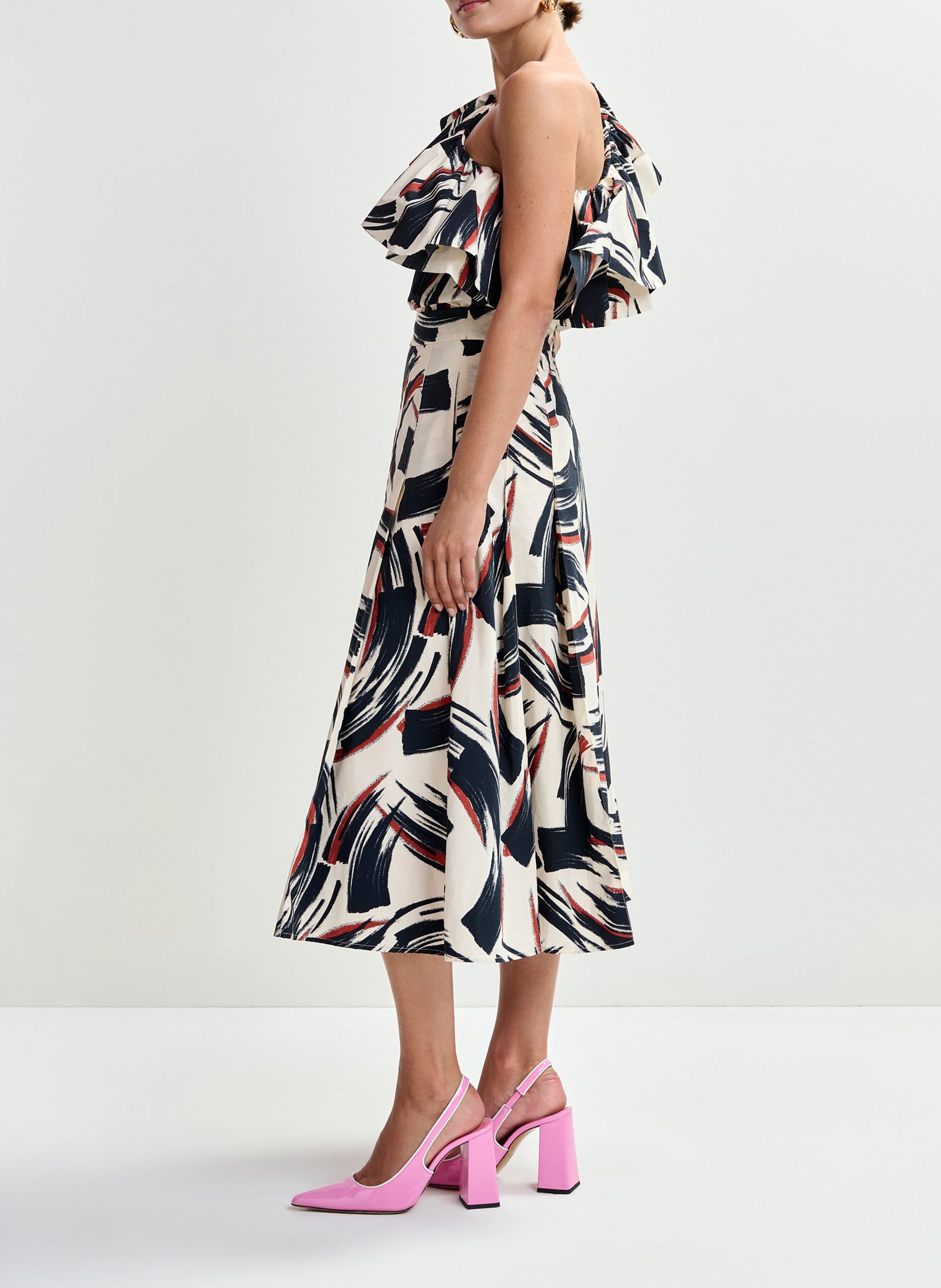 Jupe midi trapèze jaelyn ESSENTIEL ANTWERP Multicolore