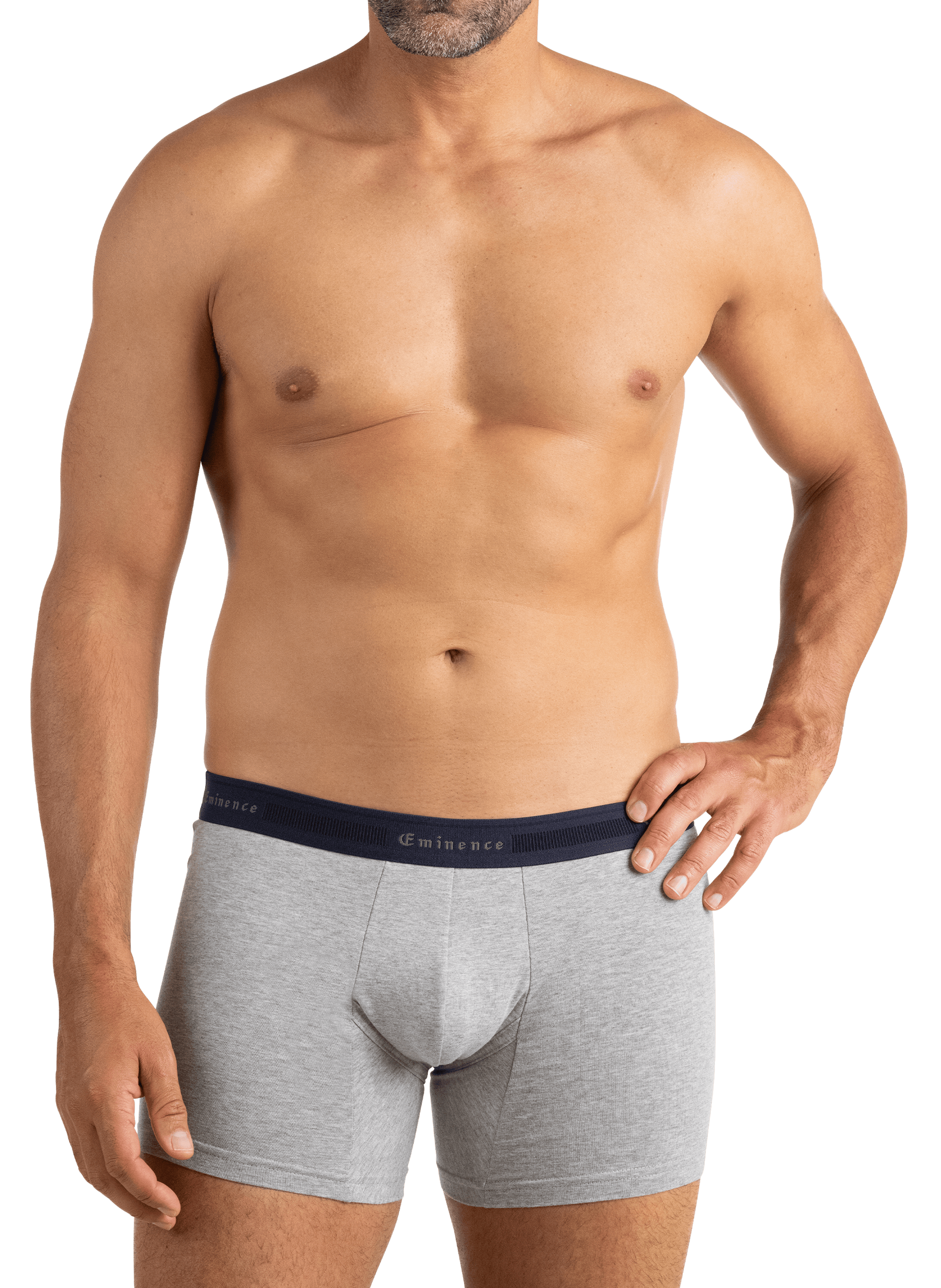 Lot de 3 boxers unis en coton mélangé EMINENCE Multicolore