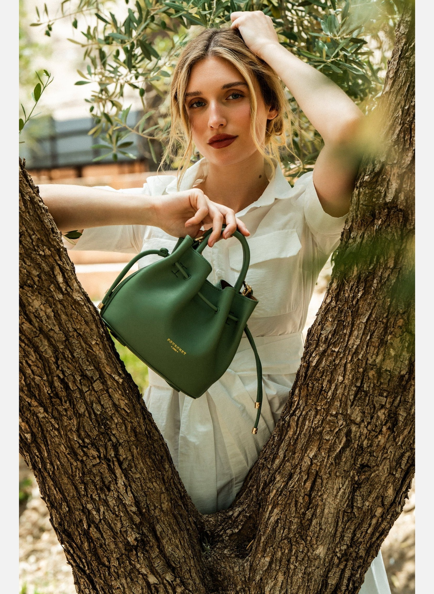 Florin | sac à main POURCHET Vert