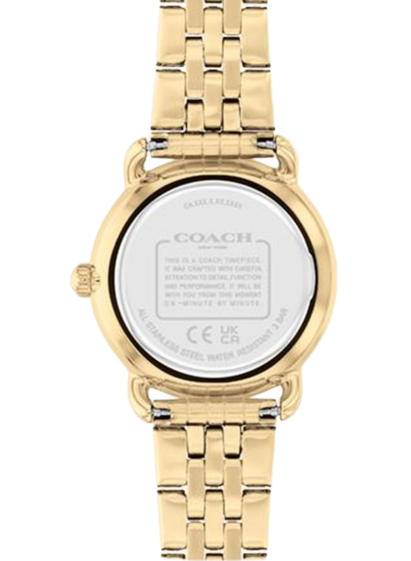 Montre quartz Elliot en acier inoxydable COACH MONTRES Doré