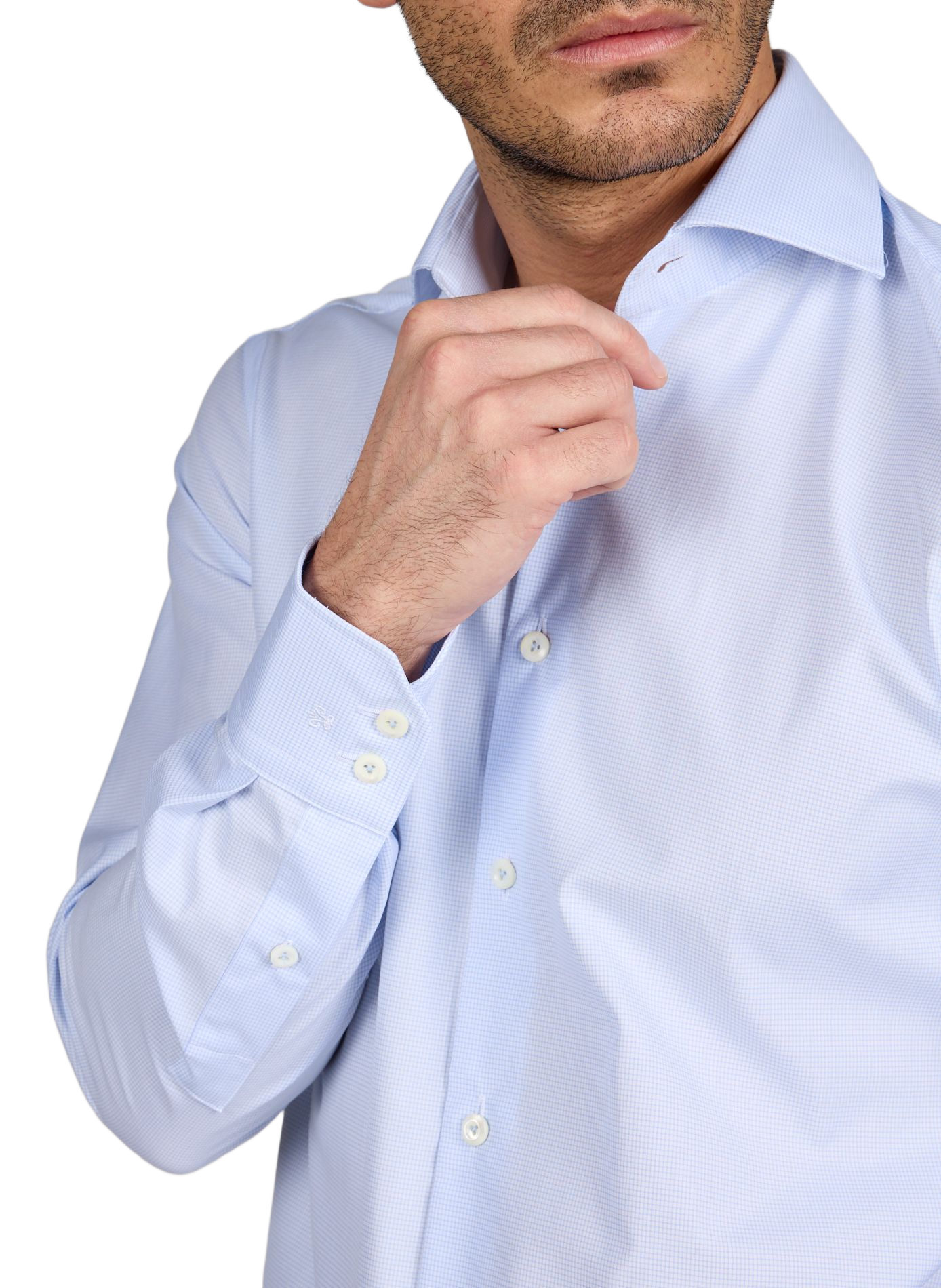 Chemise droite col classique en coton imrpimé VAN LAACK Bleu