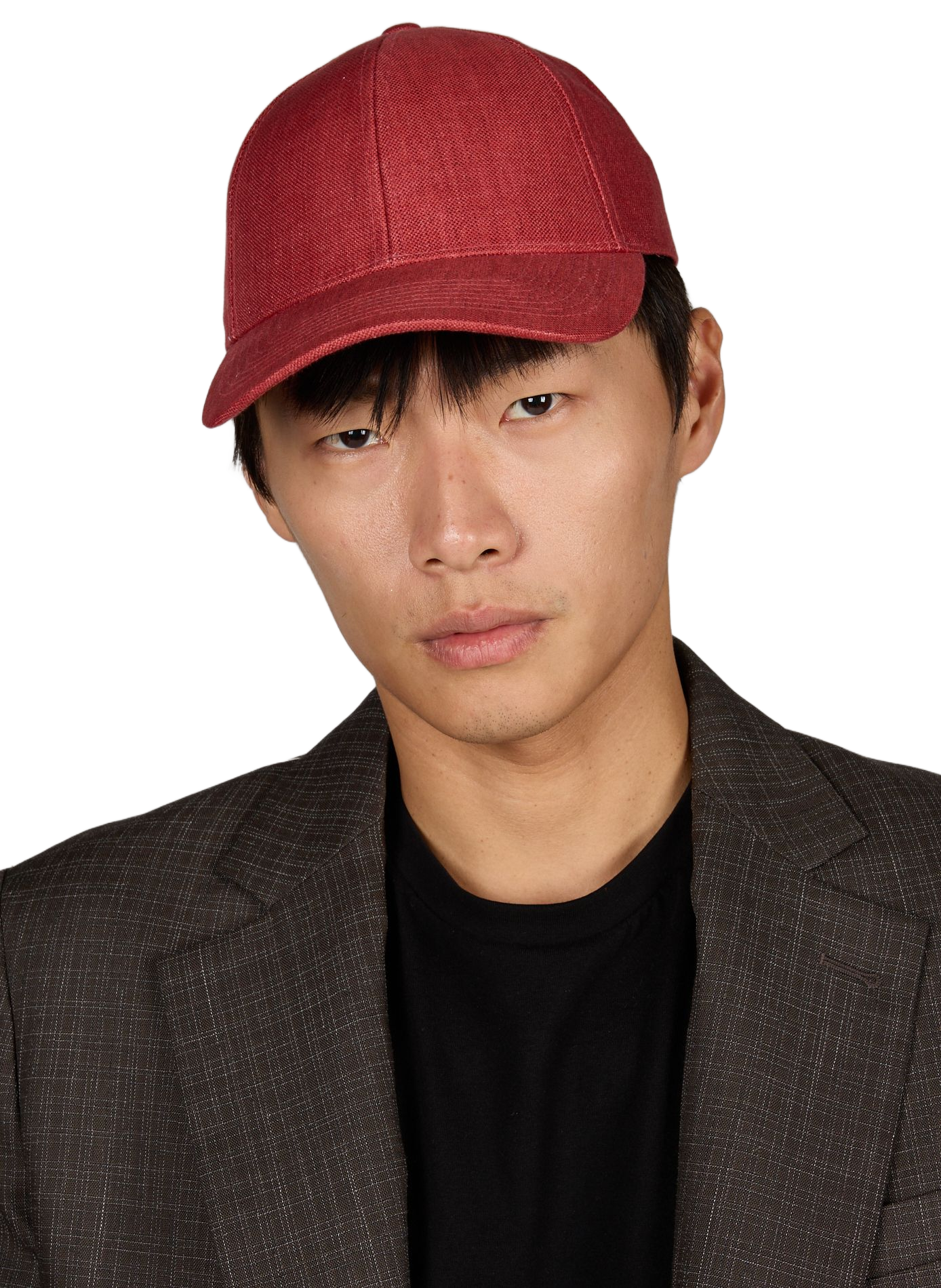 Linen baseball cap VARSITY Red