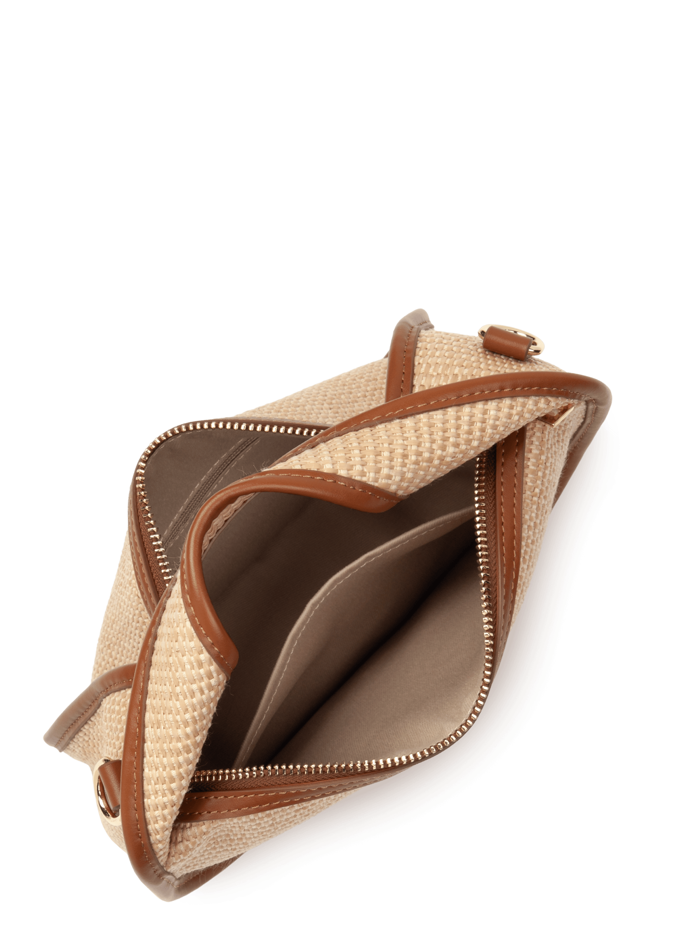 Petit sac besace - mini osier LANCASTER Marron