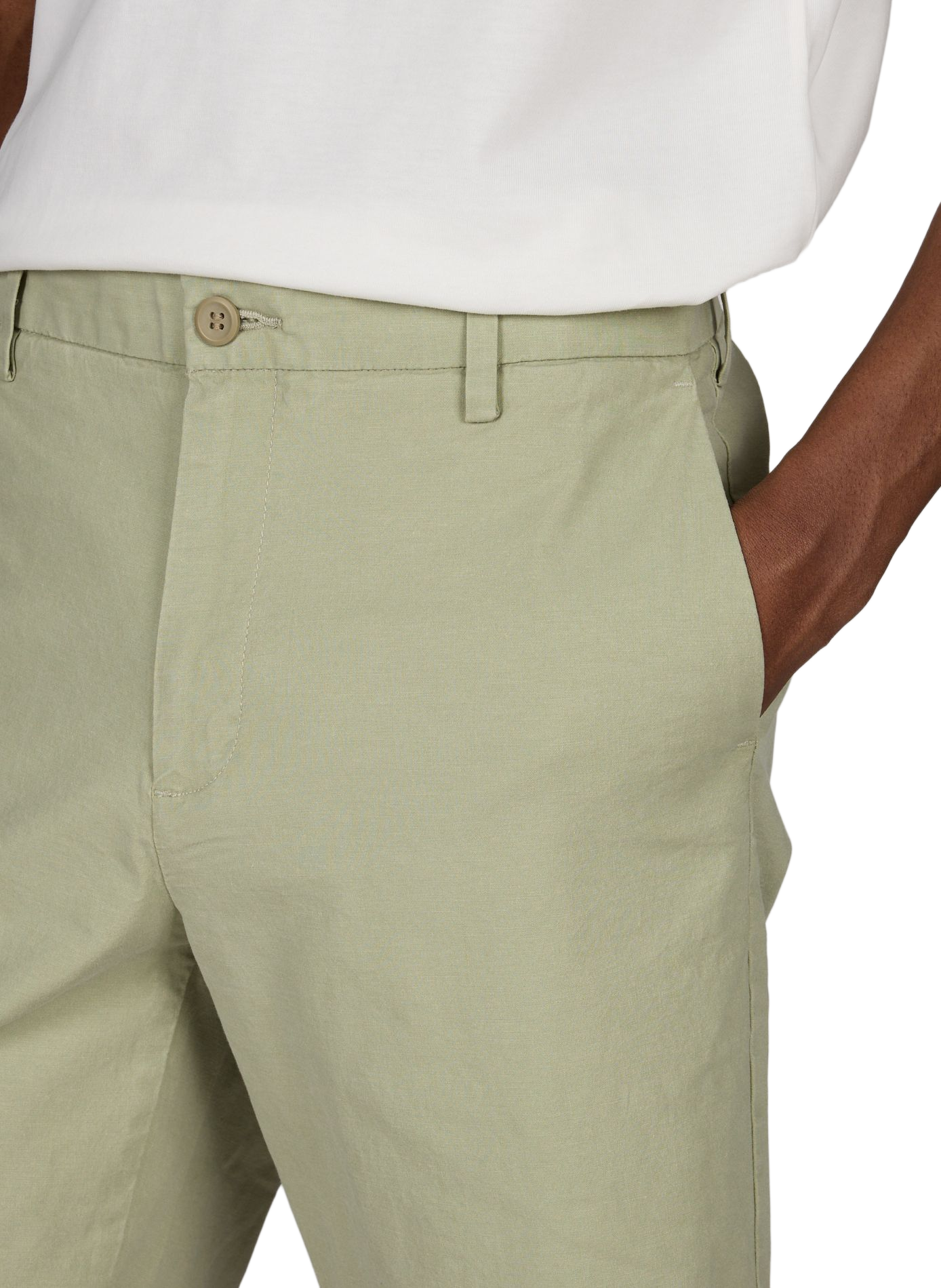 Short droit en coton mélangé DOCKERS Vert