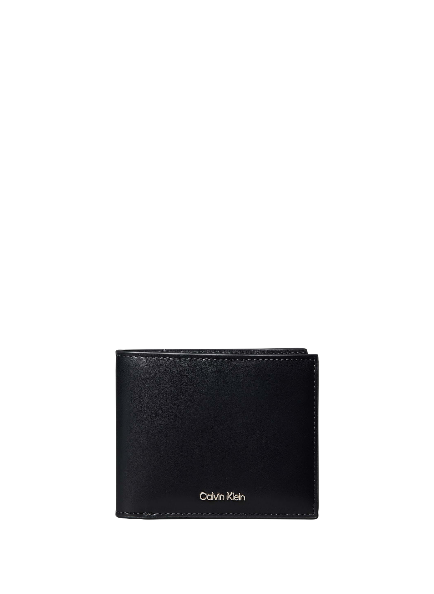 Porte-monnaire à rabat en cuir CALVIN KLEIN Noir