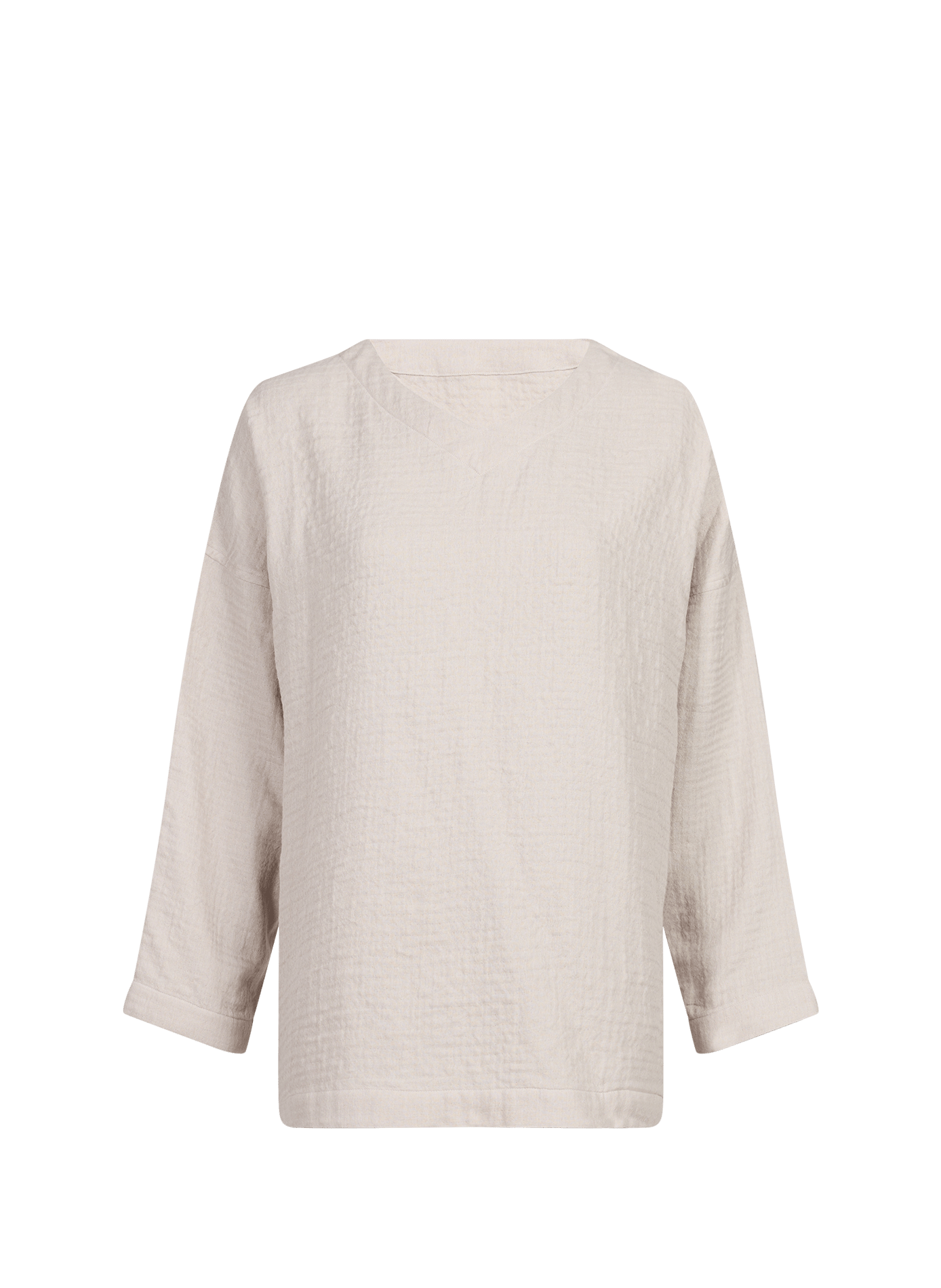 Textured Cotton Long Pyjama Set UCHINO Beige