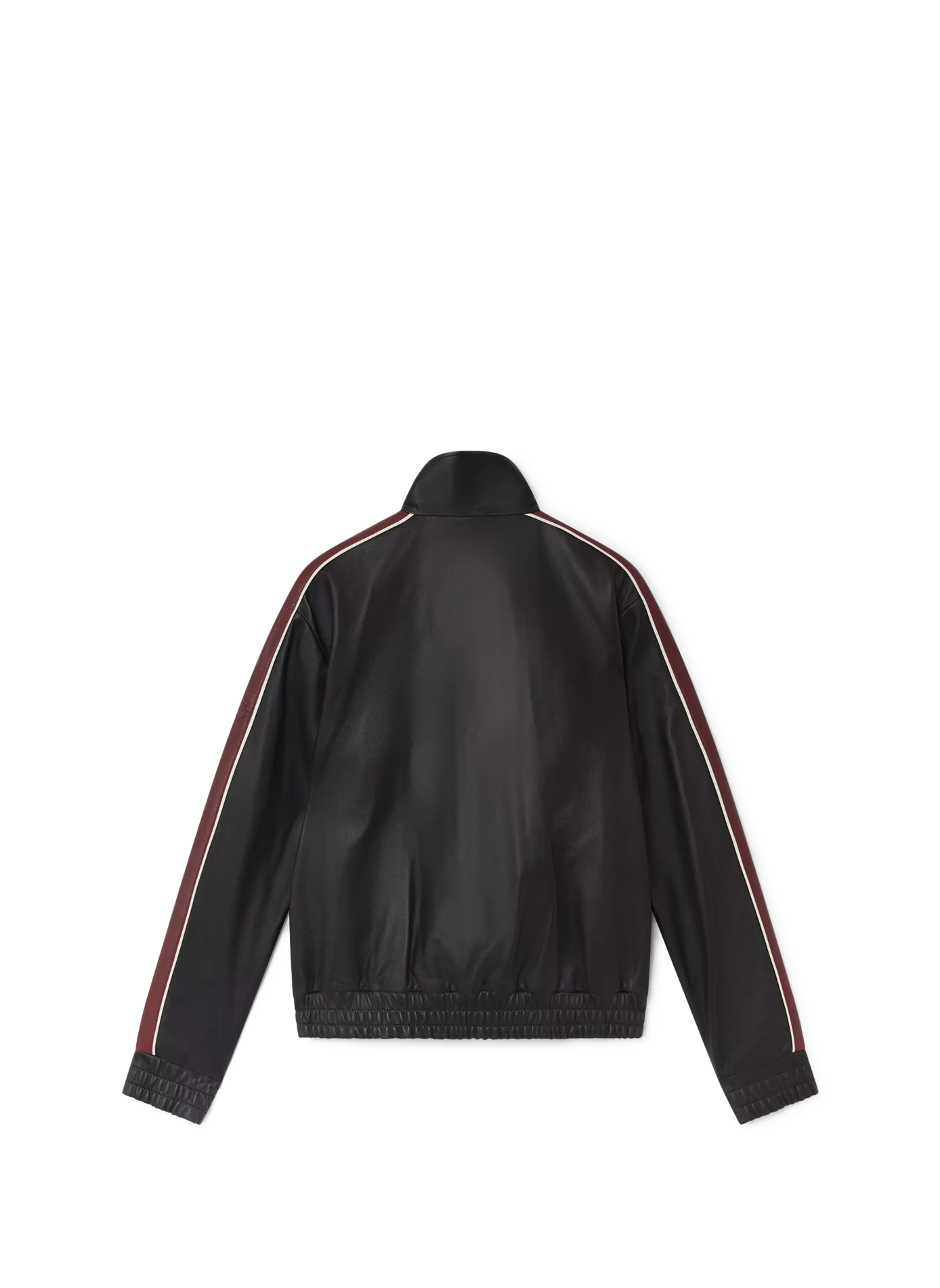 Veste à empiècement contrastant en cuir CASABLANCA PARIS Noir