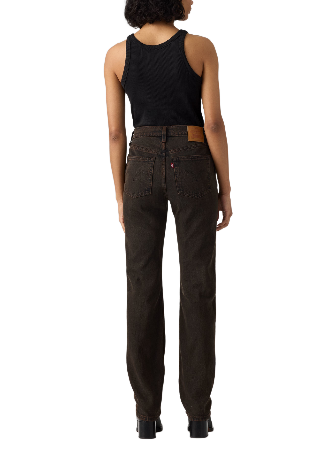 Gerader Jeans aus Baumwollmischung LEVI'S Khaki