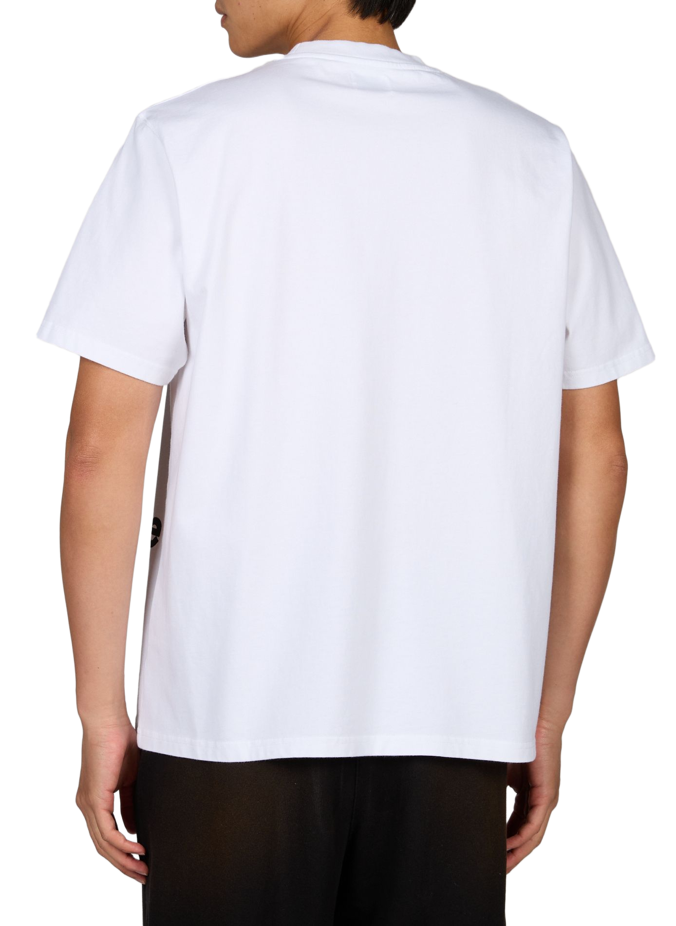 Straight round-neck t-shirt in screen-printed cotton. ARTE ANTWERP White