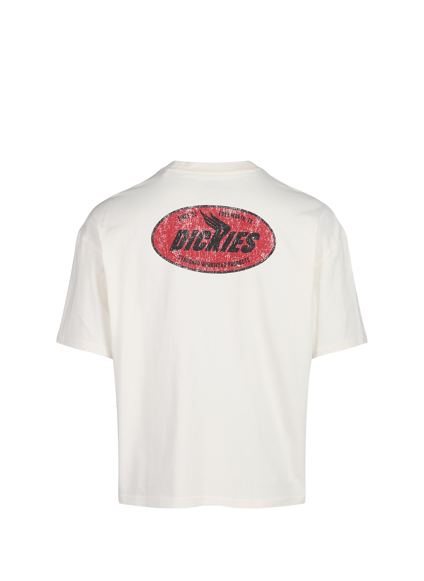 Rundhalsausschnitt T-Shirt aus Baumwolle DICKIES Weiss