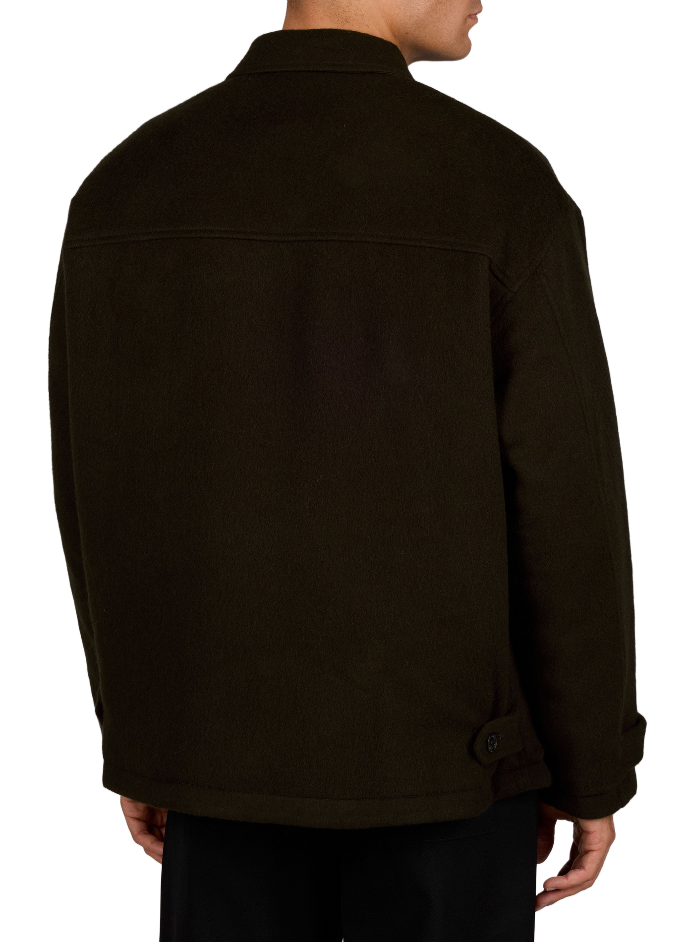 Relaxed-fit wool jacket with a classic collar COMME DES GARCONS HOMME Brown
