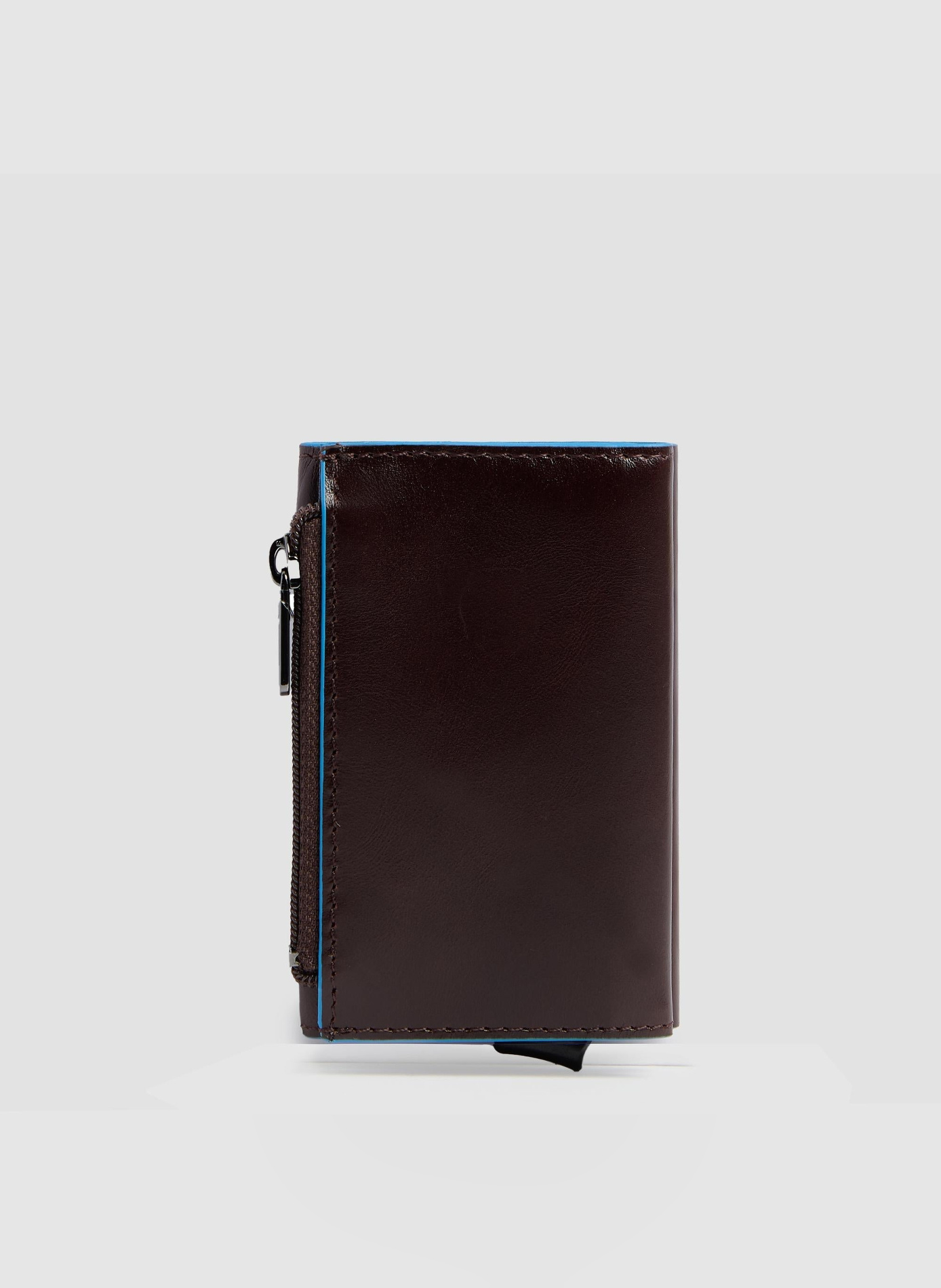 Compact leather wallet with pop-up card holder PIQUADRO Brown