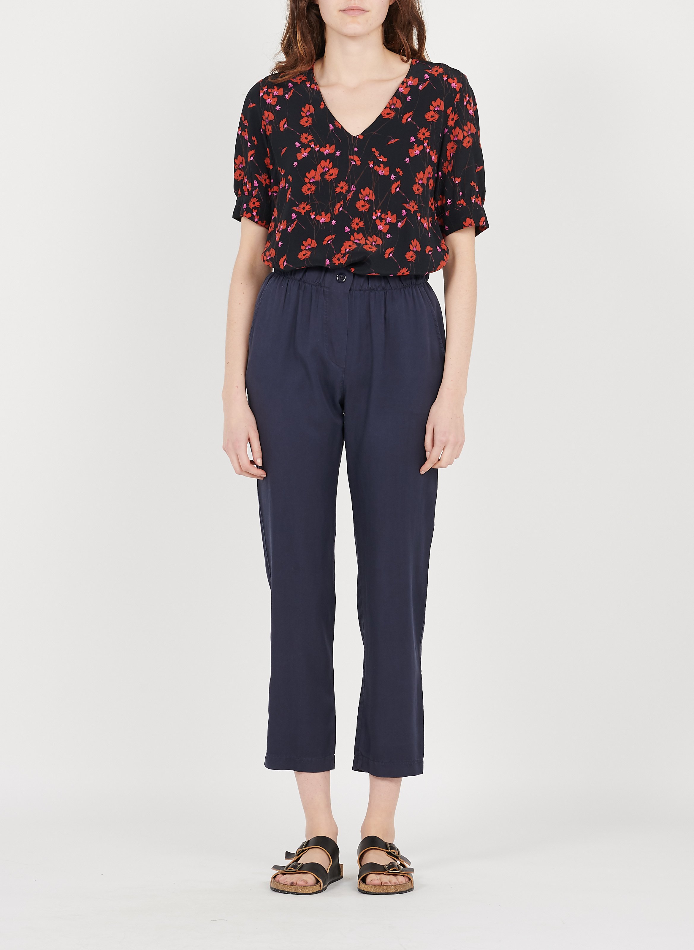 Rechte 7/8-broek LA FEE MARABOUTEE Blauw