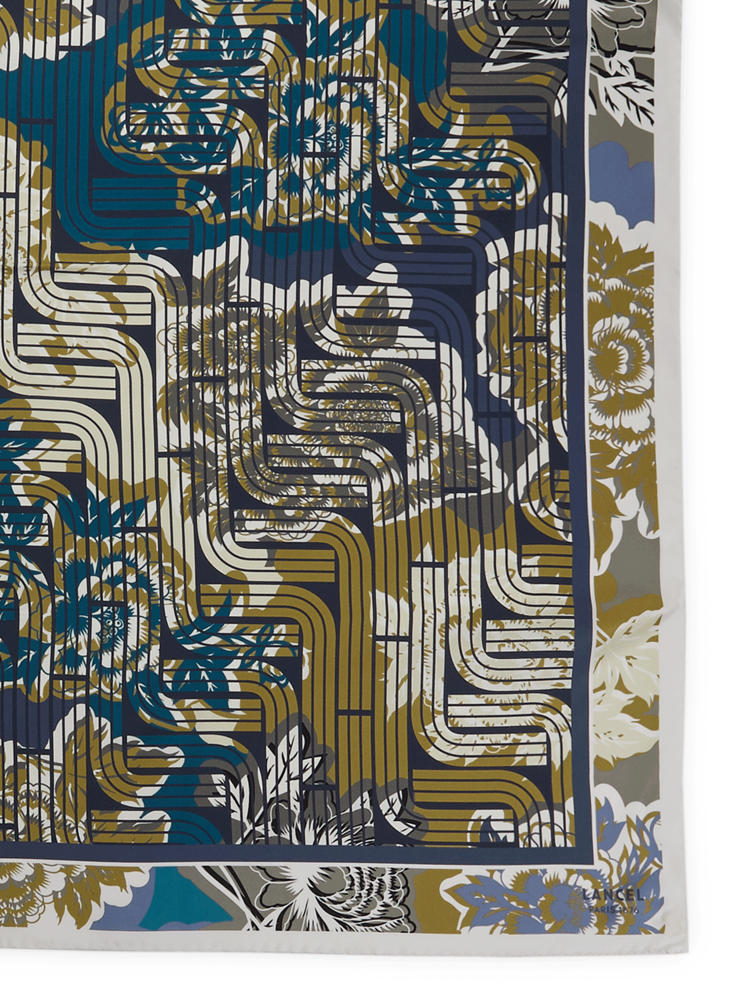 Foulard à motif en soie