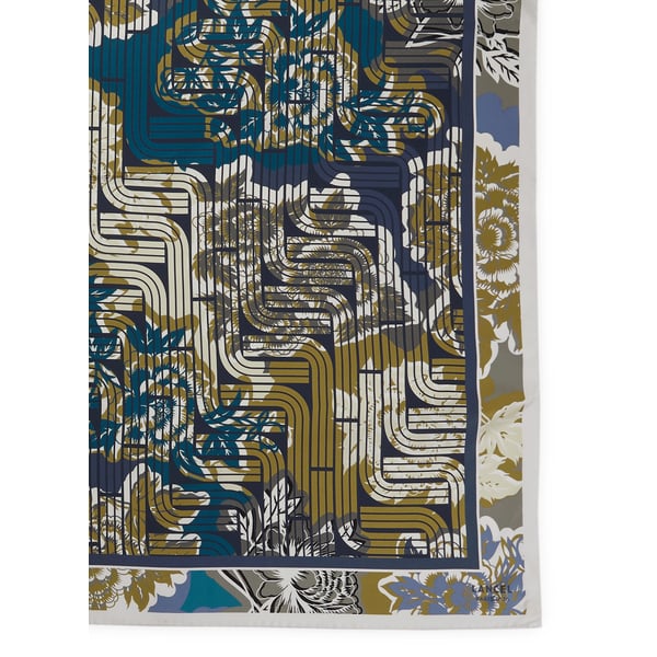 Foulard à motif en soie