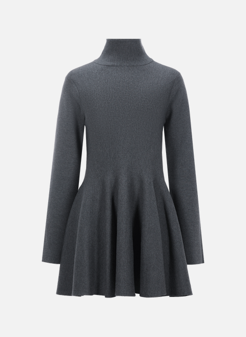 Gray wool sweater dressKHAITE 
