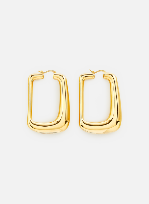 JACQUEMUS Golden Ovalo earrings 