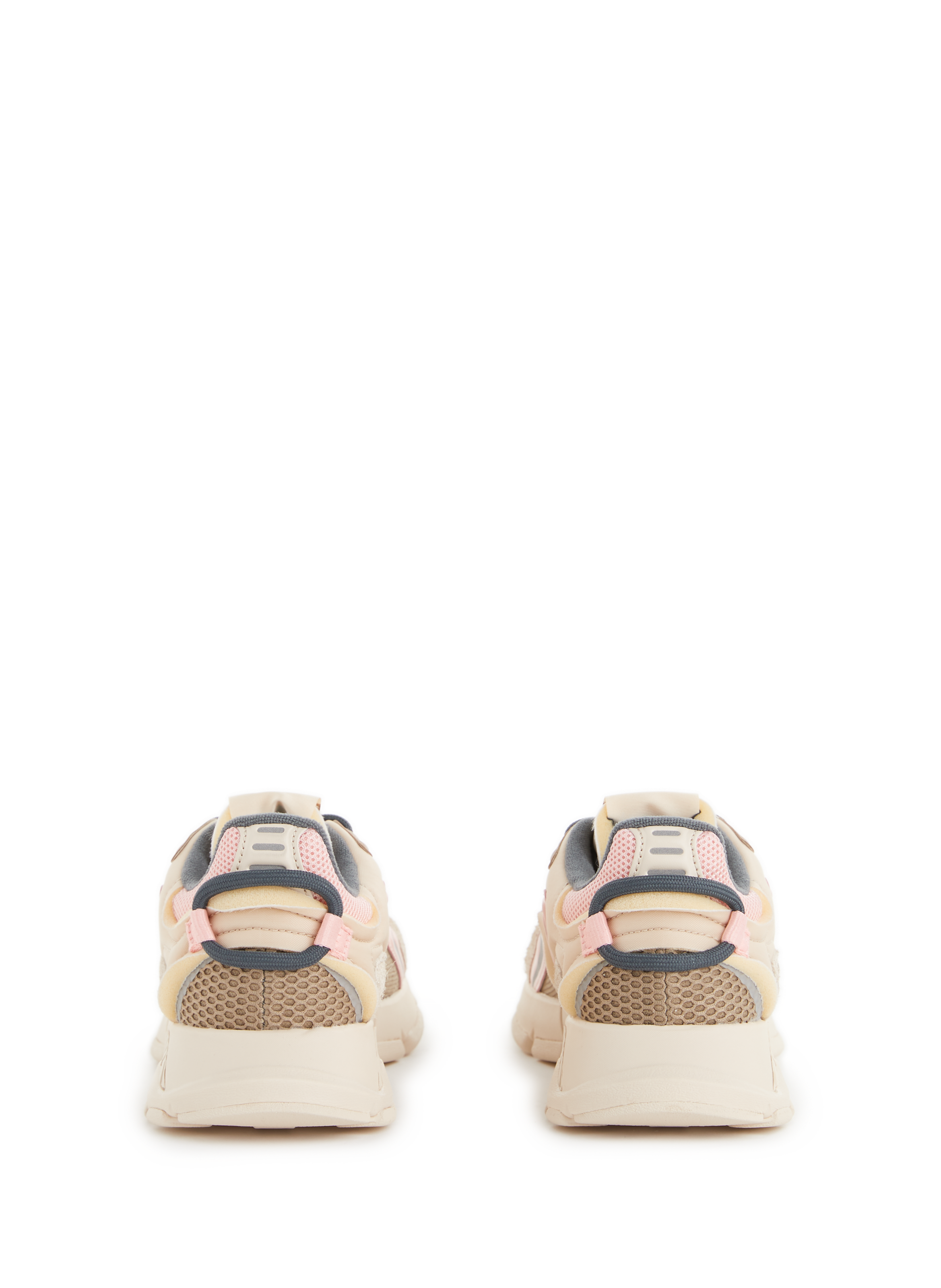 Bi-material sneakers LACOSTE Beige
