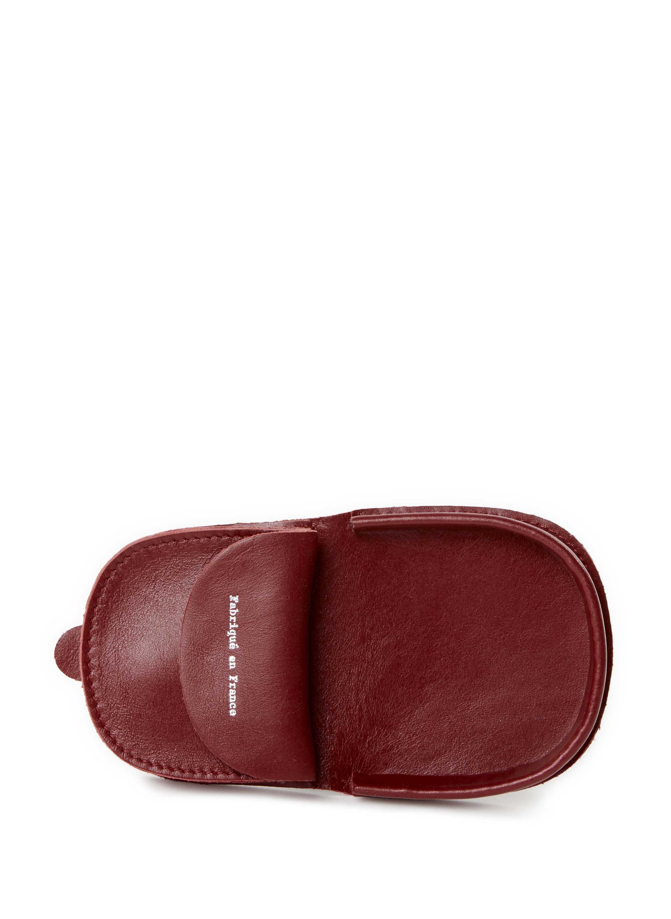 Leather Coin and Card Holder SAISON 1865 Red