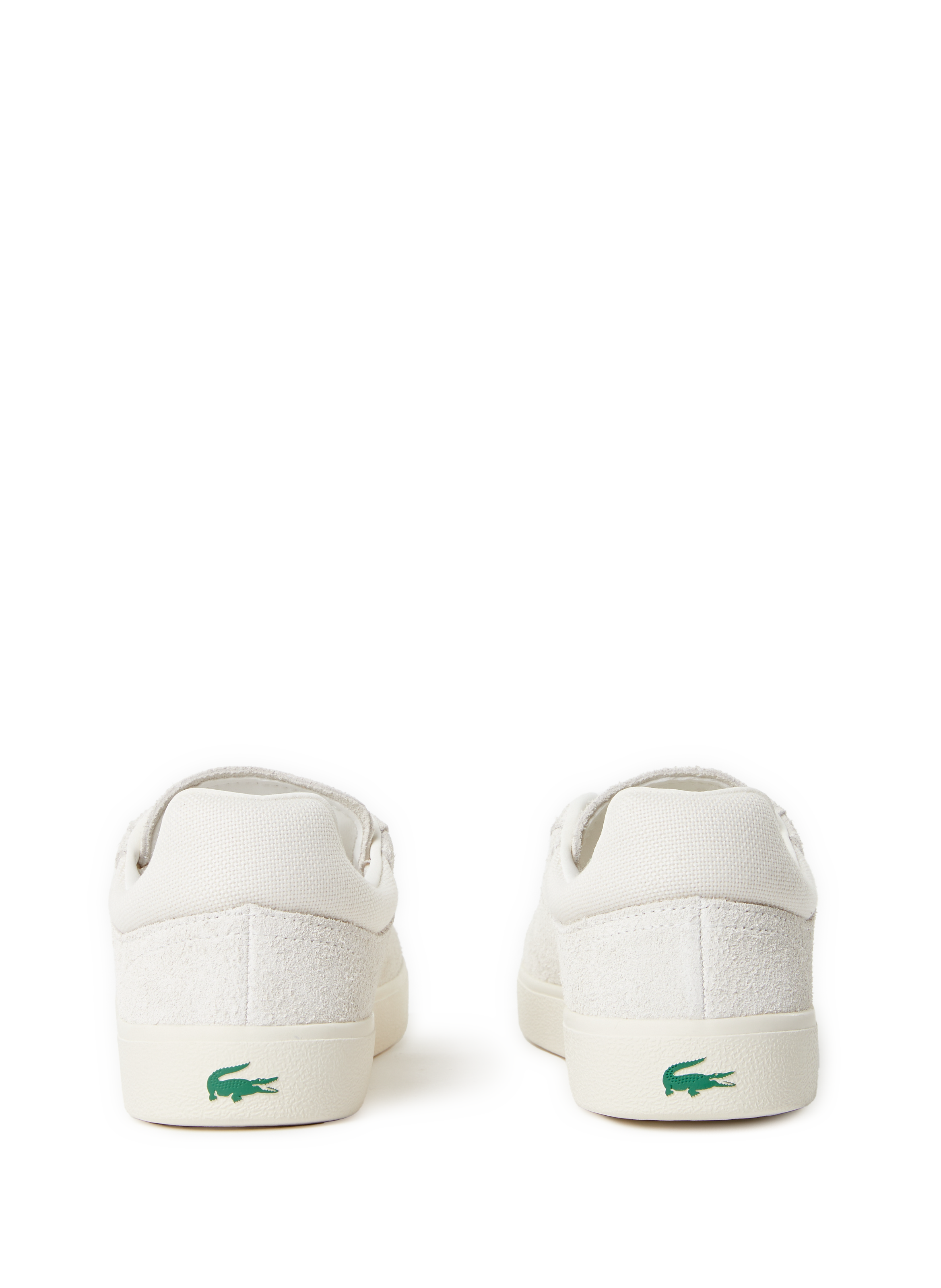 Baskets en cuir suédé LACOSTE Blanc