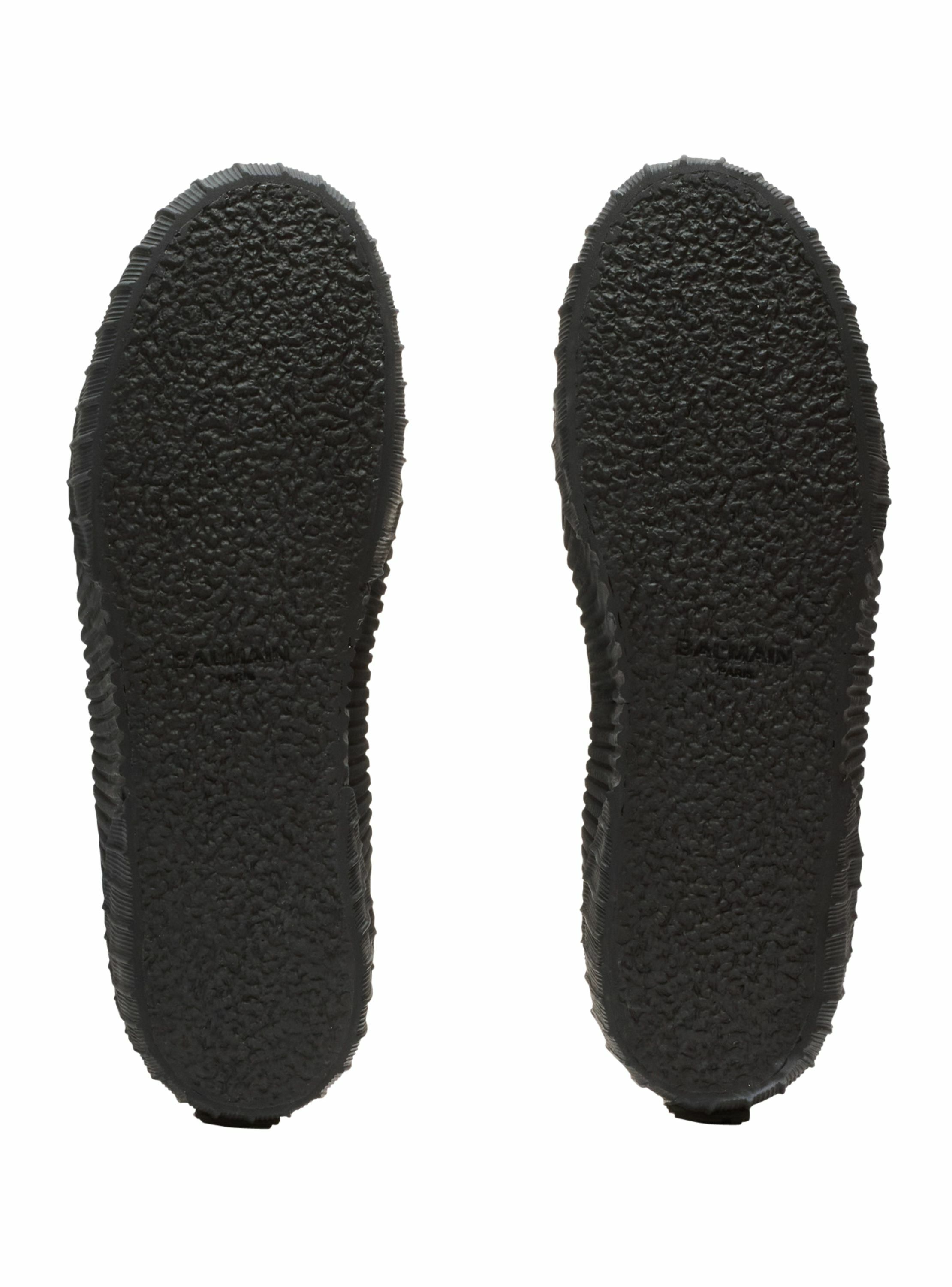 Sneakers riff low en toile BALMAIN Noir