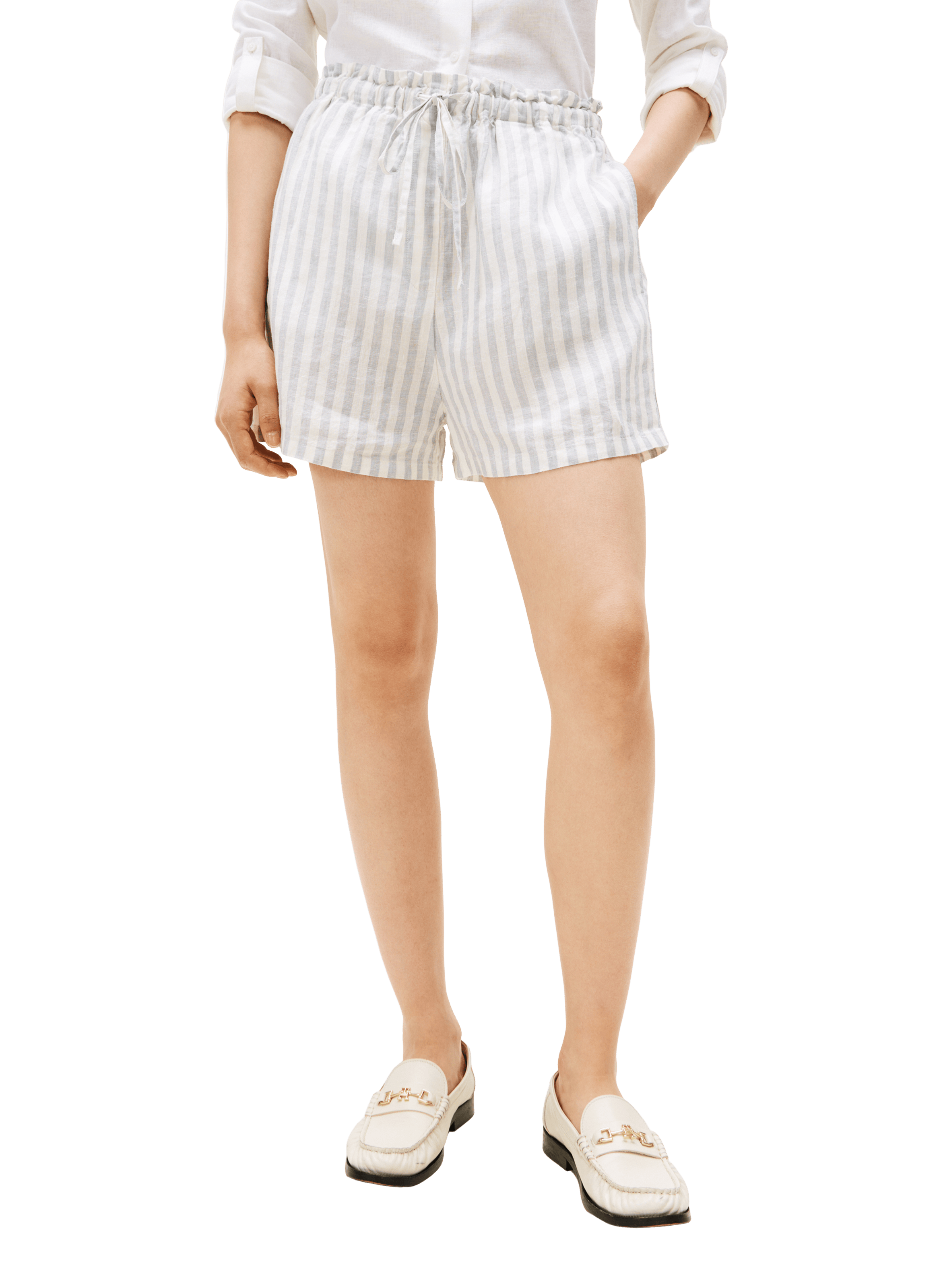 String en coton mélangé TOMMY HILFIGER Gris