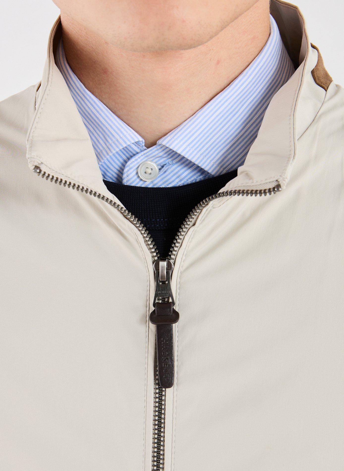 Veste sans manches bi-matière HACKETT Beige