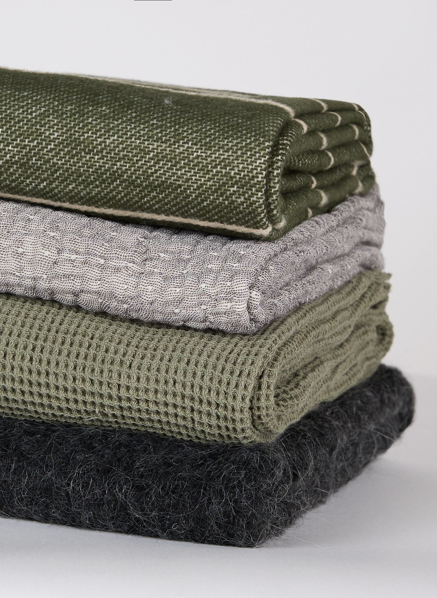 Plaid effet mohair AU PRINTEMPS PARIS Gris