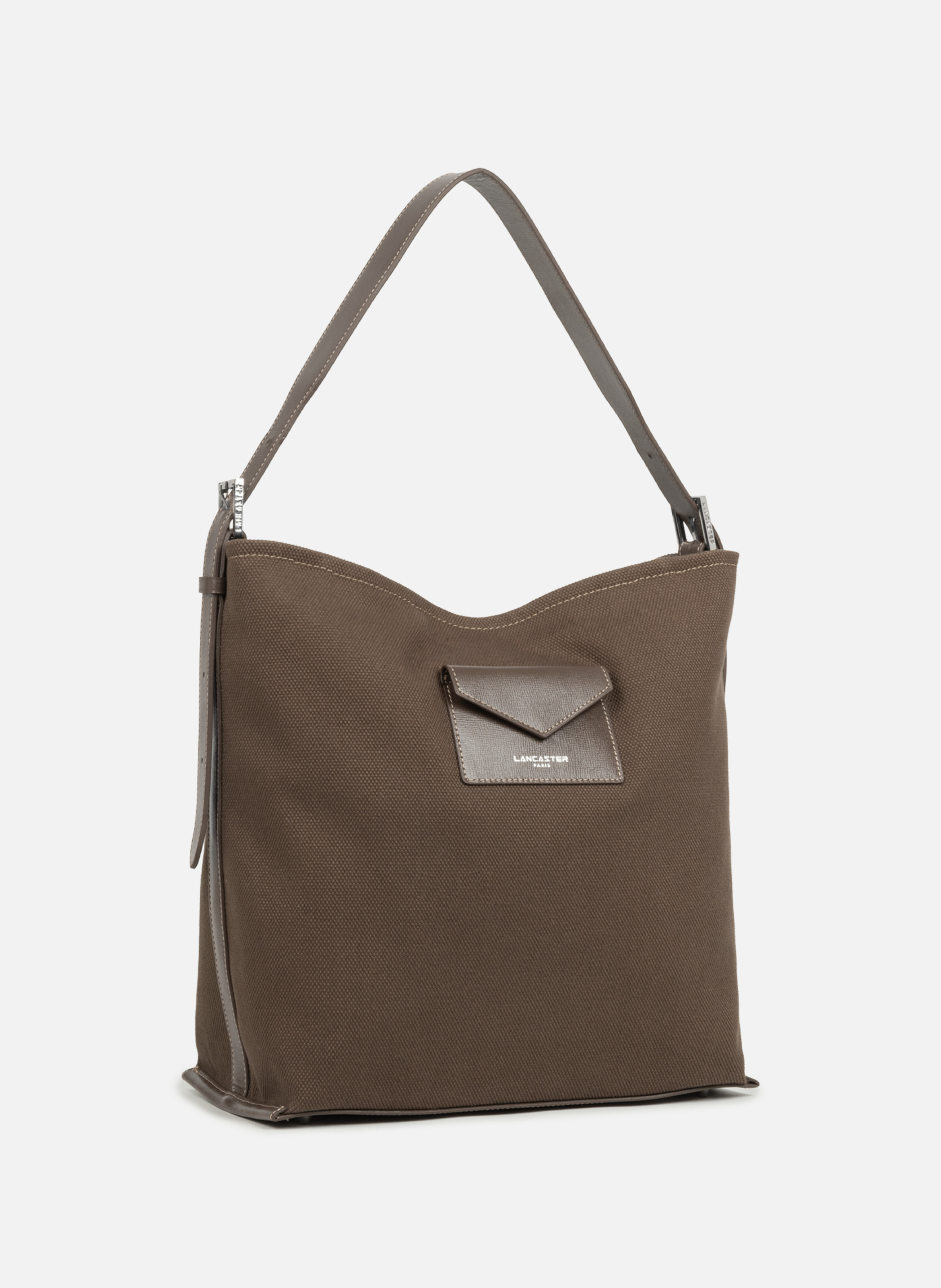 Grand sac seau - canvas kba LANCASTER Marron