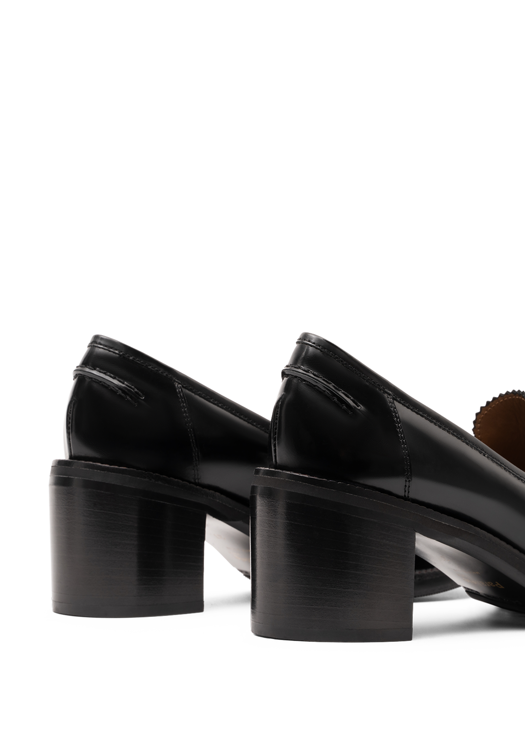 Mocassins oxford en veau brossé PARALLELE Noir