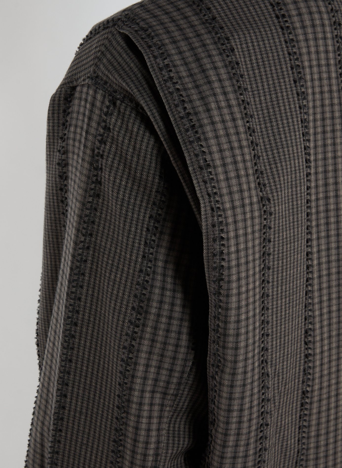 Veste rayée en coton mélangée MERELY MADE Gris