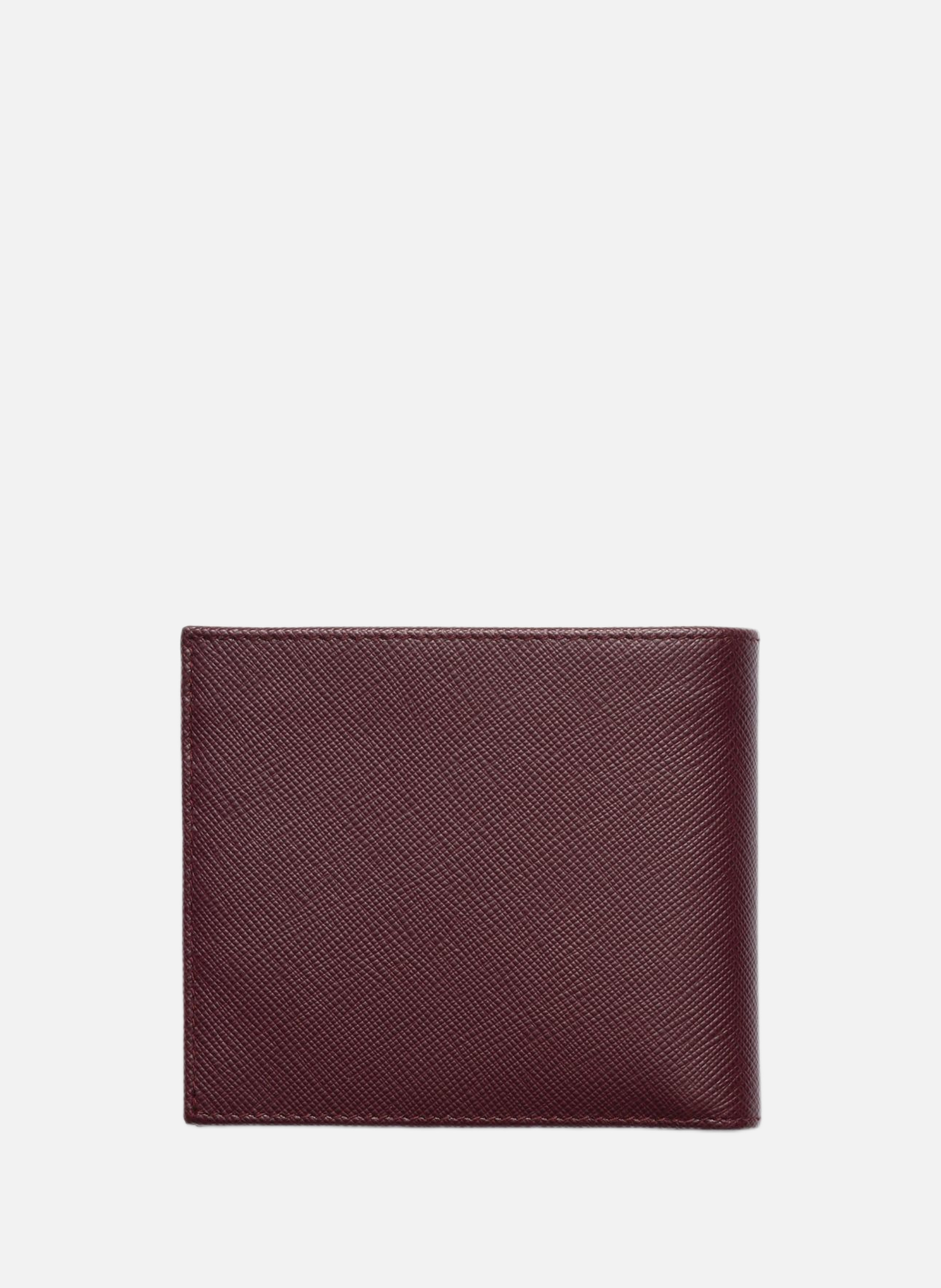 Portefeuille en cuir PRADA Rouge