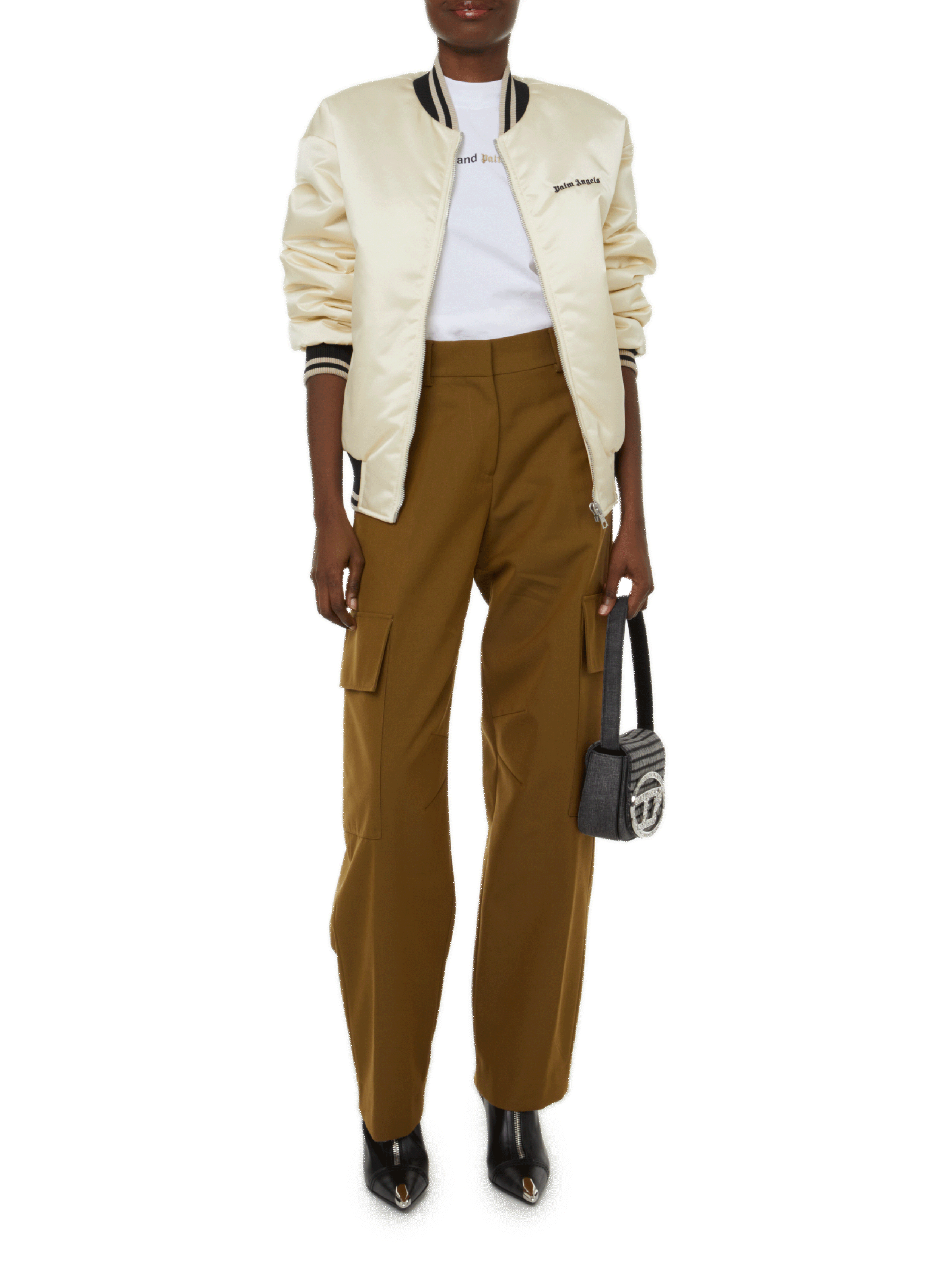 Pantalon Cargo  PALM ANGELS Marron