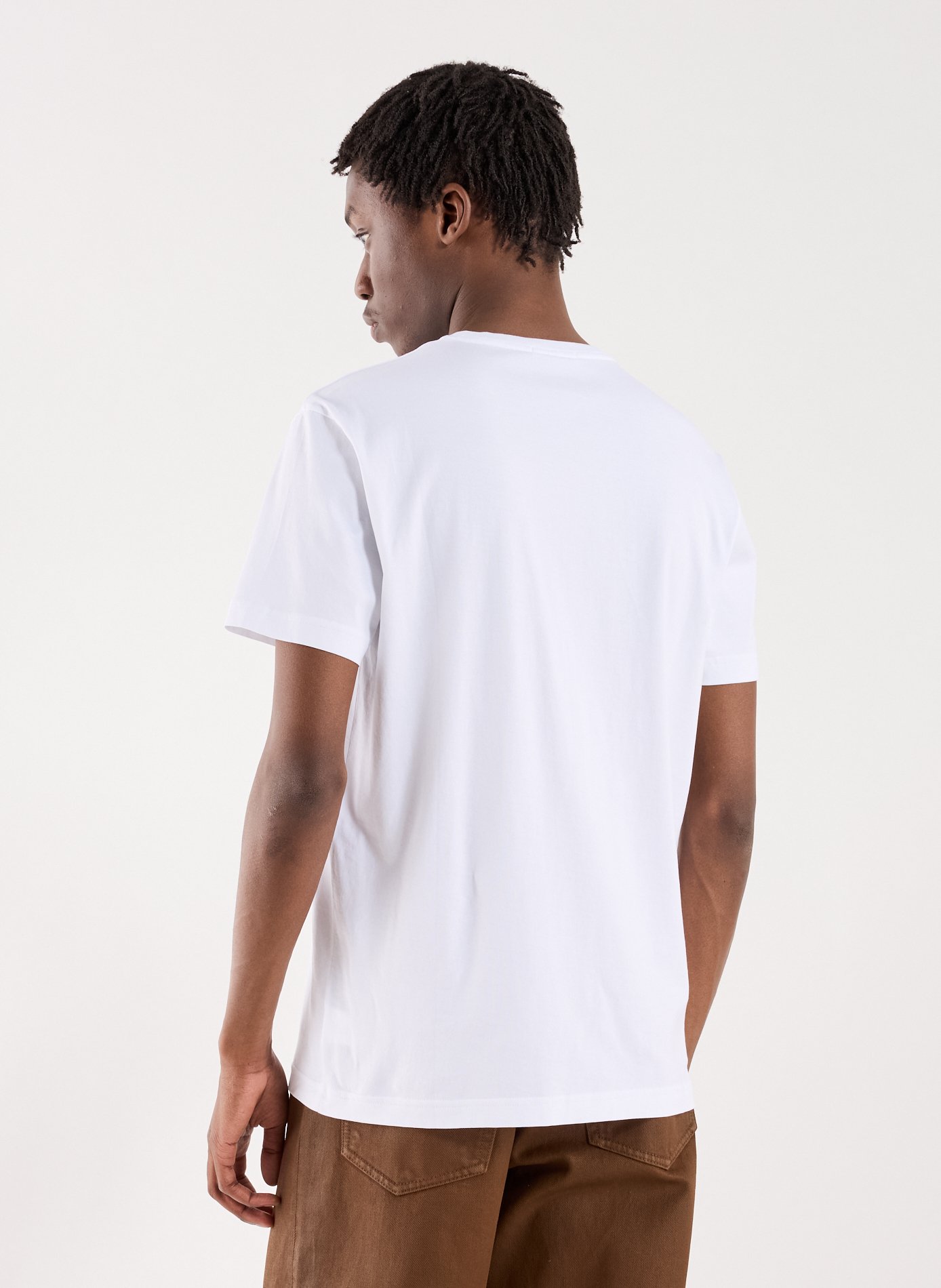 T-Shirt droit à manches courtes en coton STEFAN BRANDT Blanc