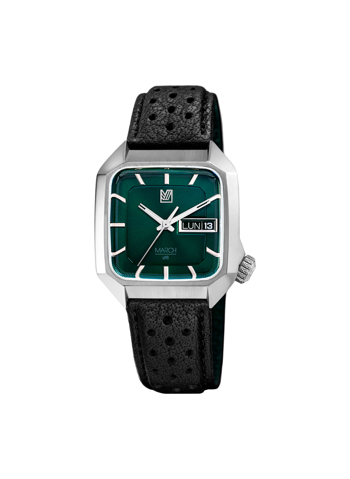 Montre Slim quartz bracelet cuir MARCH LAB Vert