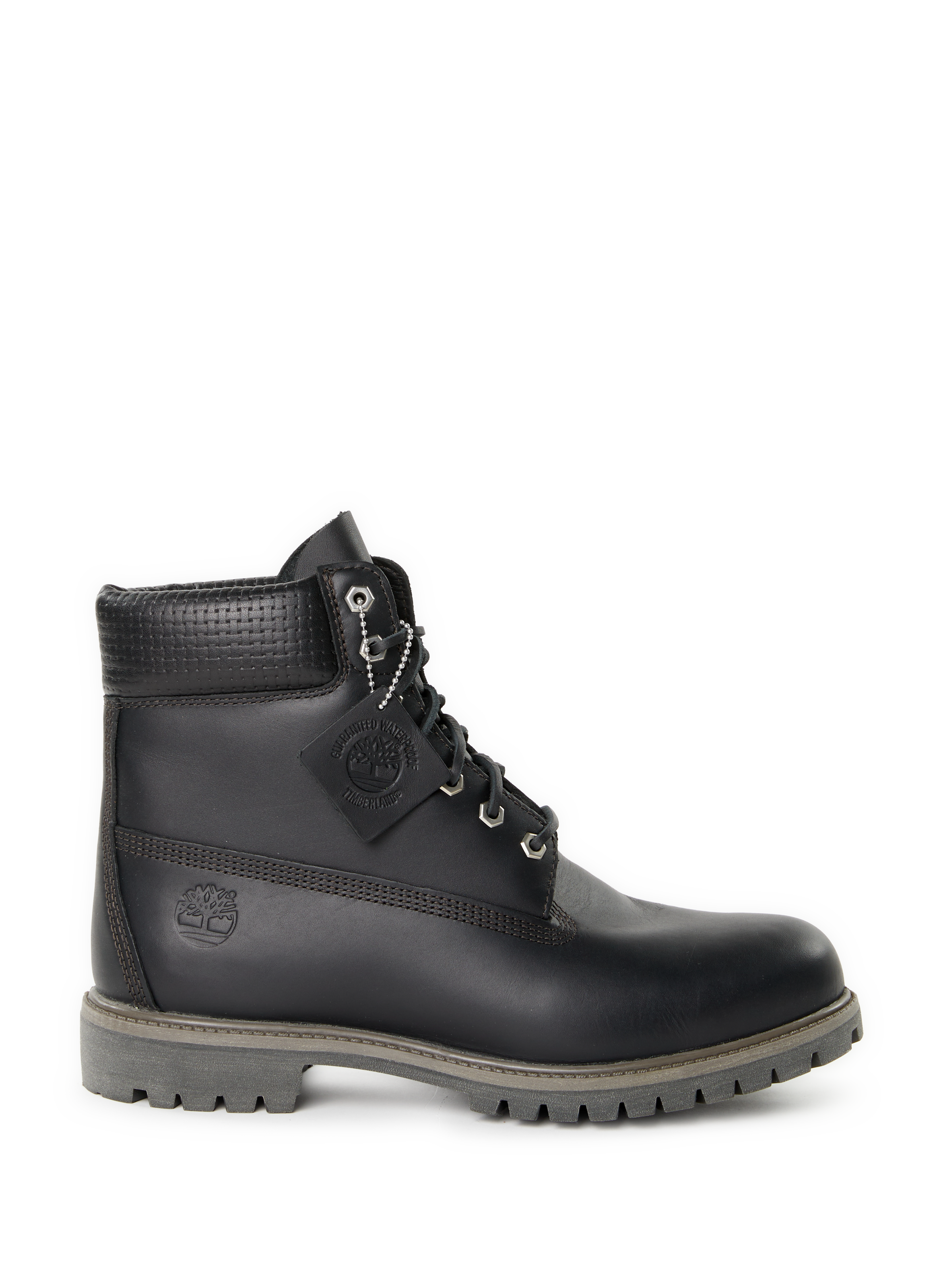TIMBERLAND Two-tone leather notched sole boots Black